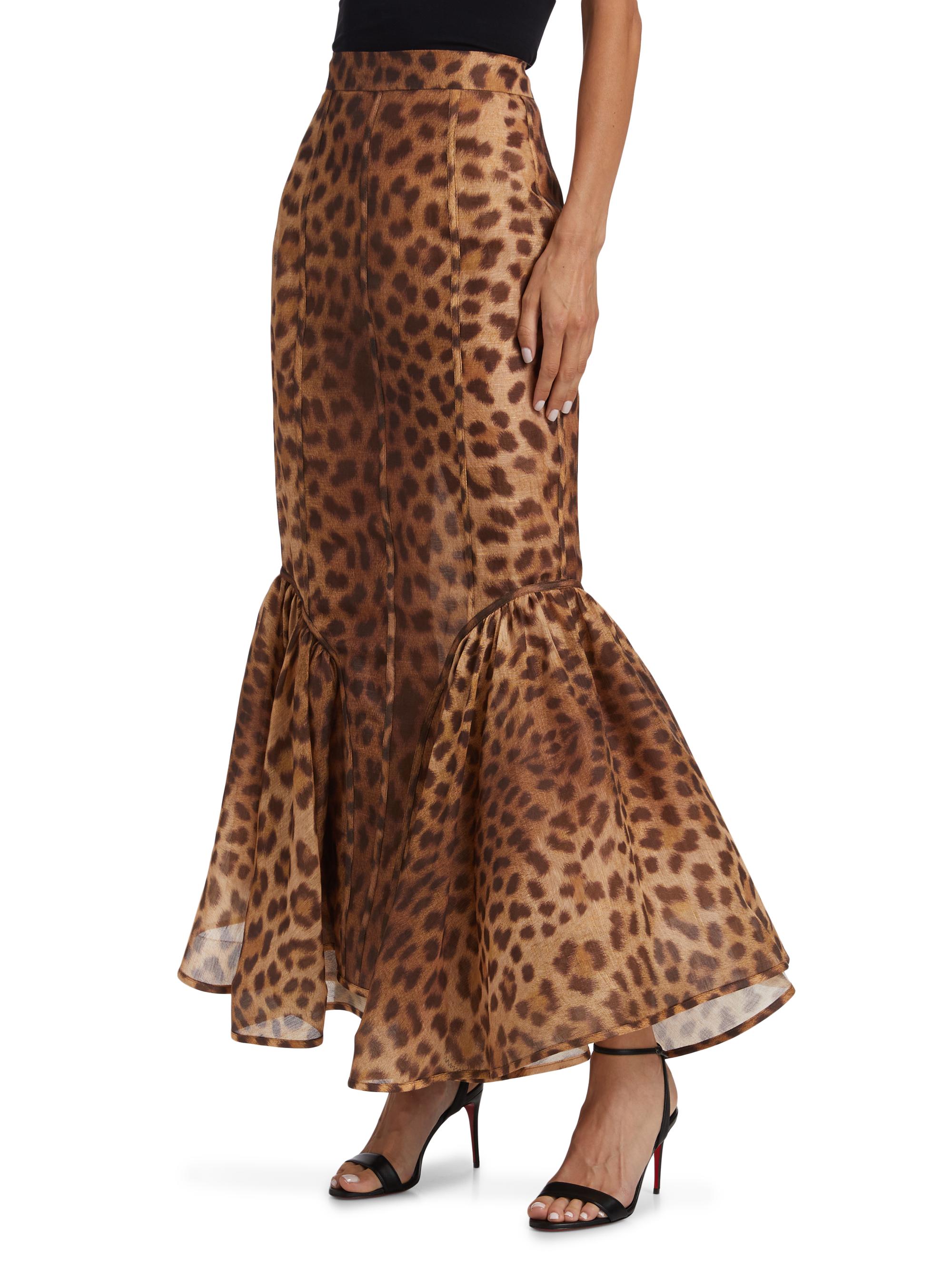 Leopard long skirt / Rosarymoon Leopard long skirt / Rosarymoon