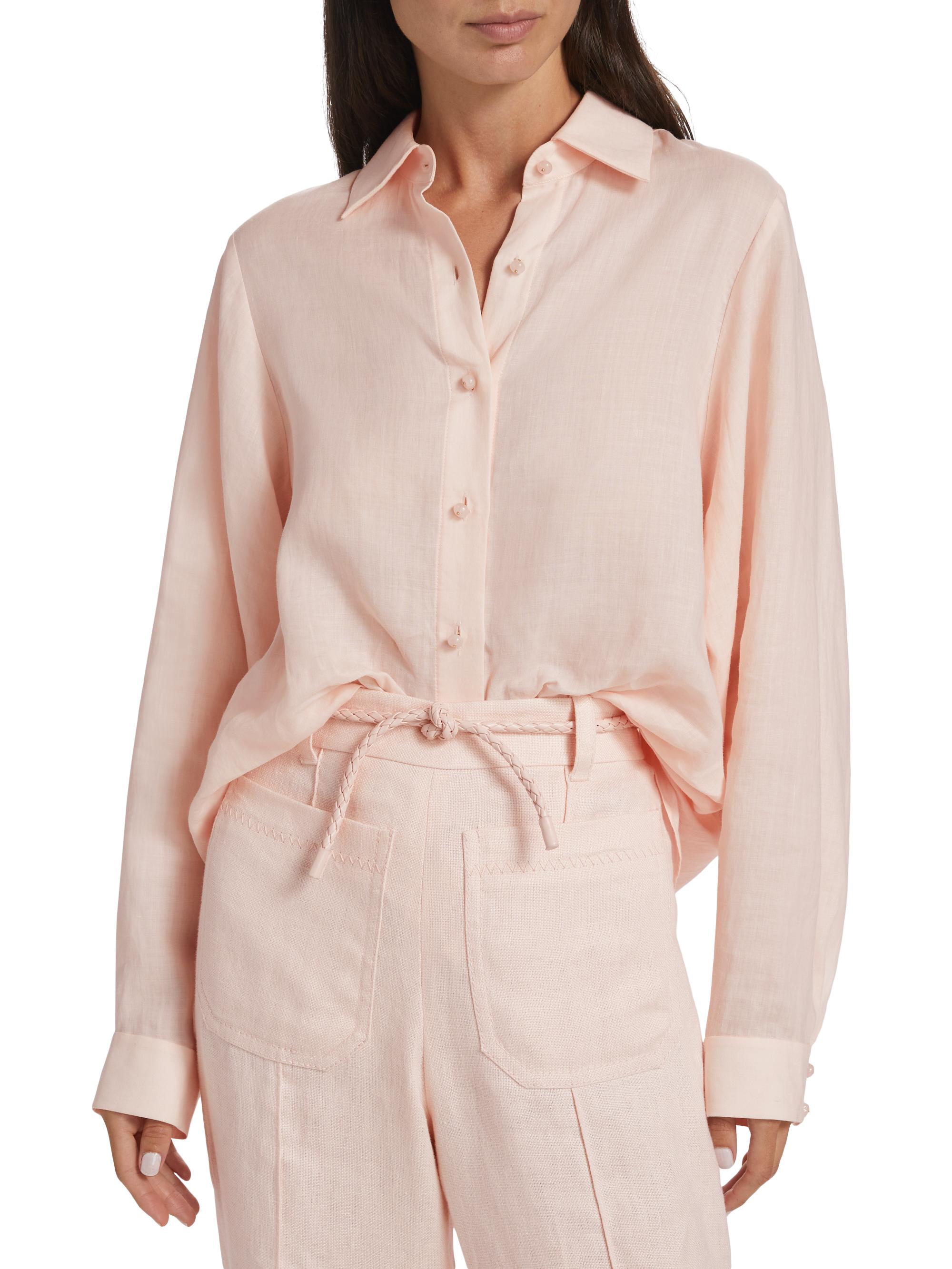Zimmermann Crush Oversized Button-Front Shirt | Saks Fifth Avenue