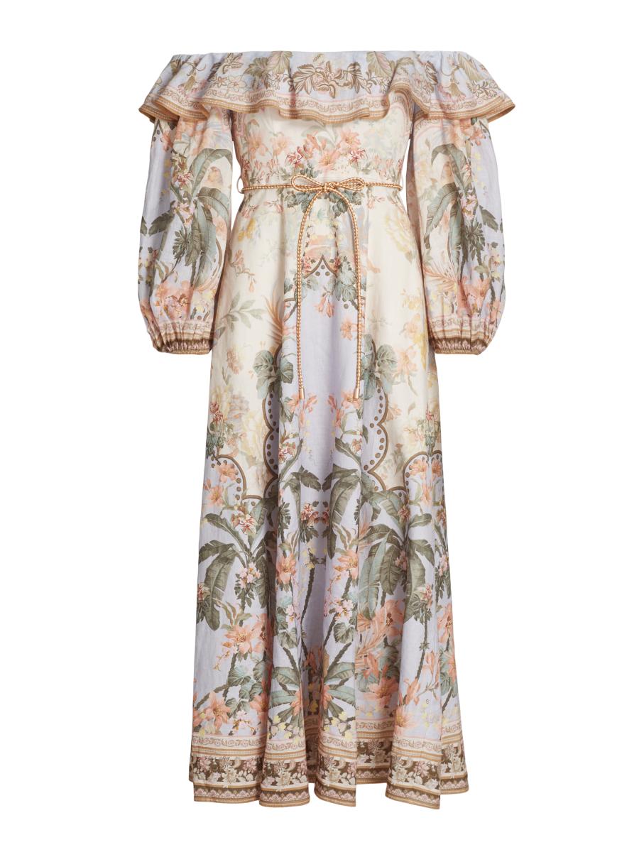 ワンピース ZIMMERMANN Printed Linen Wylie Tunic Dress Zimmermann Wylie Print Linen Tunic Dress | Nordstrom