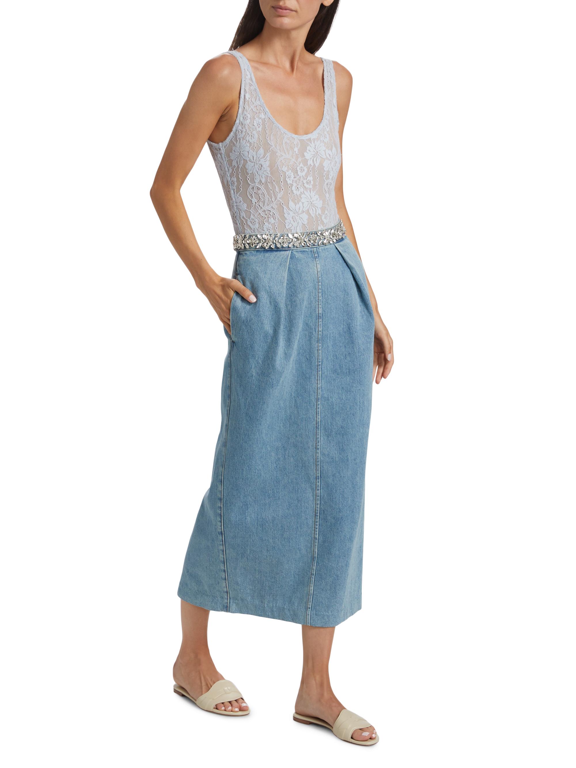 hnasama　Diante REMAKE DENIM SKIRT hnasama Diante REMAKE DENIM SKIRT hnasama Diante REMAKE