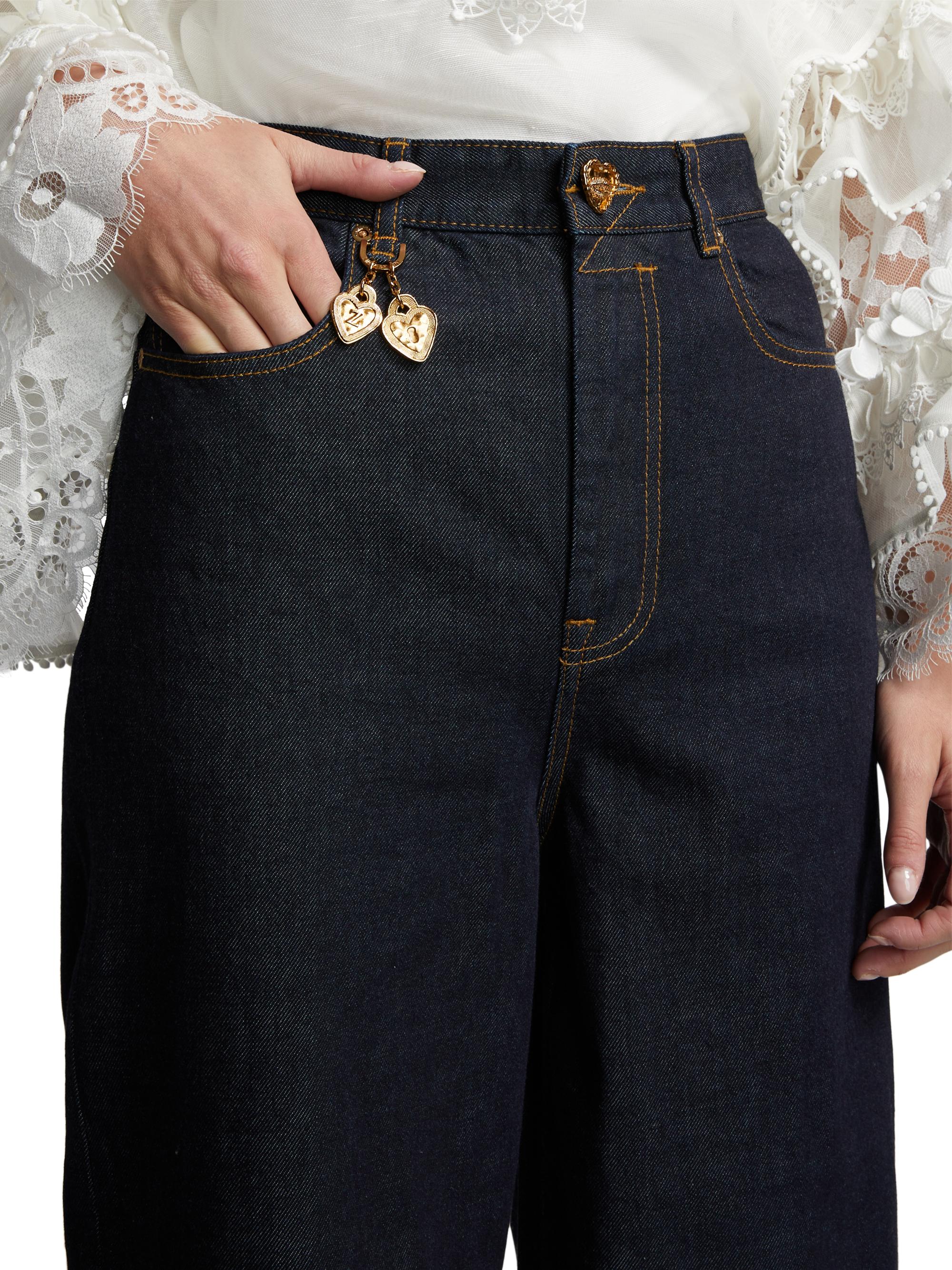 Zimmermann Crush Straight-Leg Jeans | Saks Fifth Avenue 