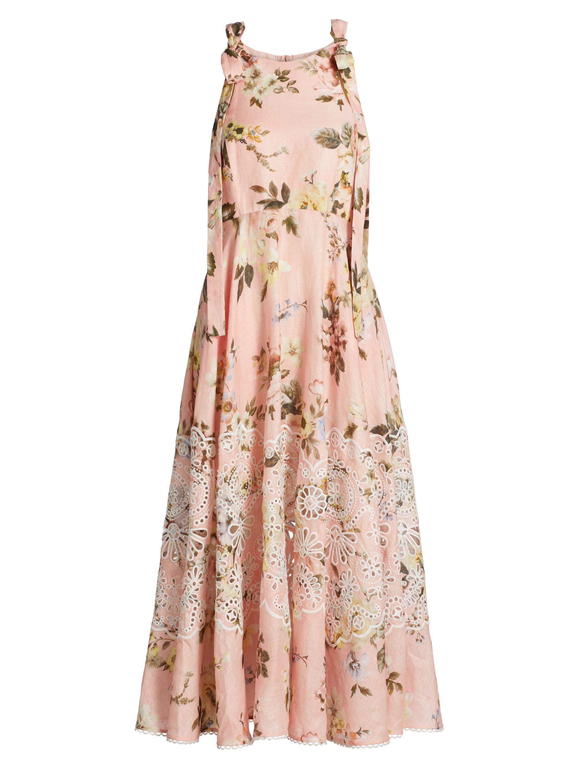 Zimmermann Acacia Floral Broderie Midi-Dress | Saks Fifth Avenue