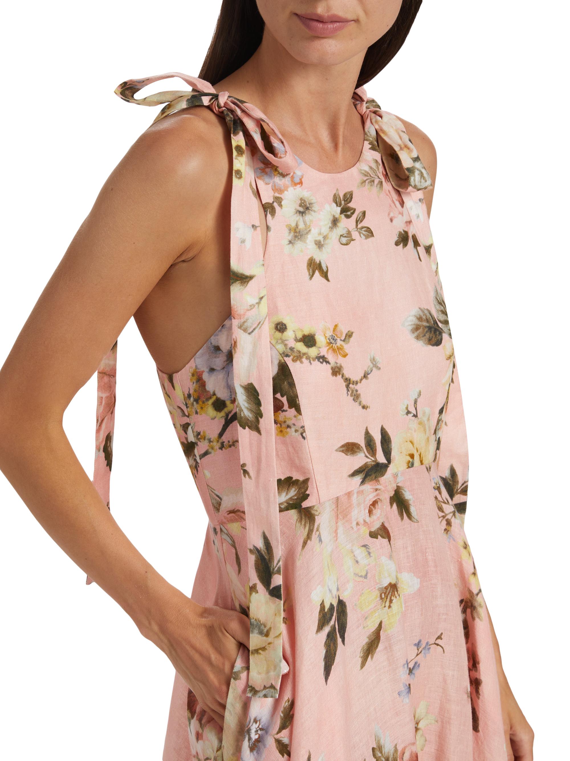 Zimmermann Acacia Floral Broderie Midi-Dress | Saks Fifth Avenue