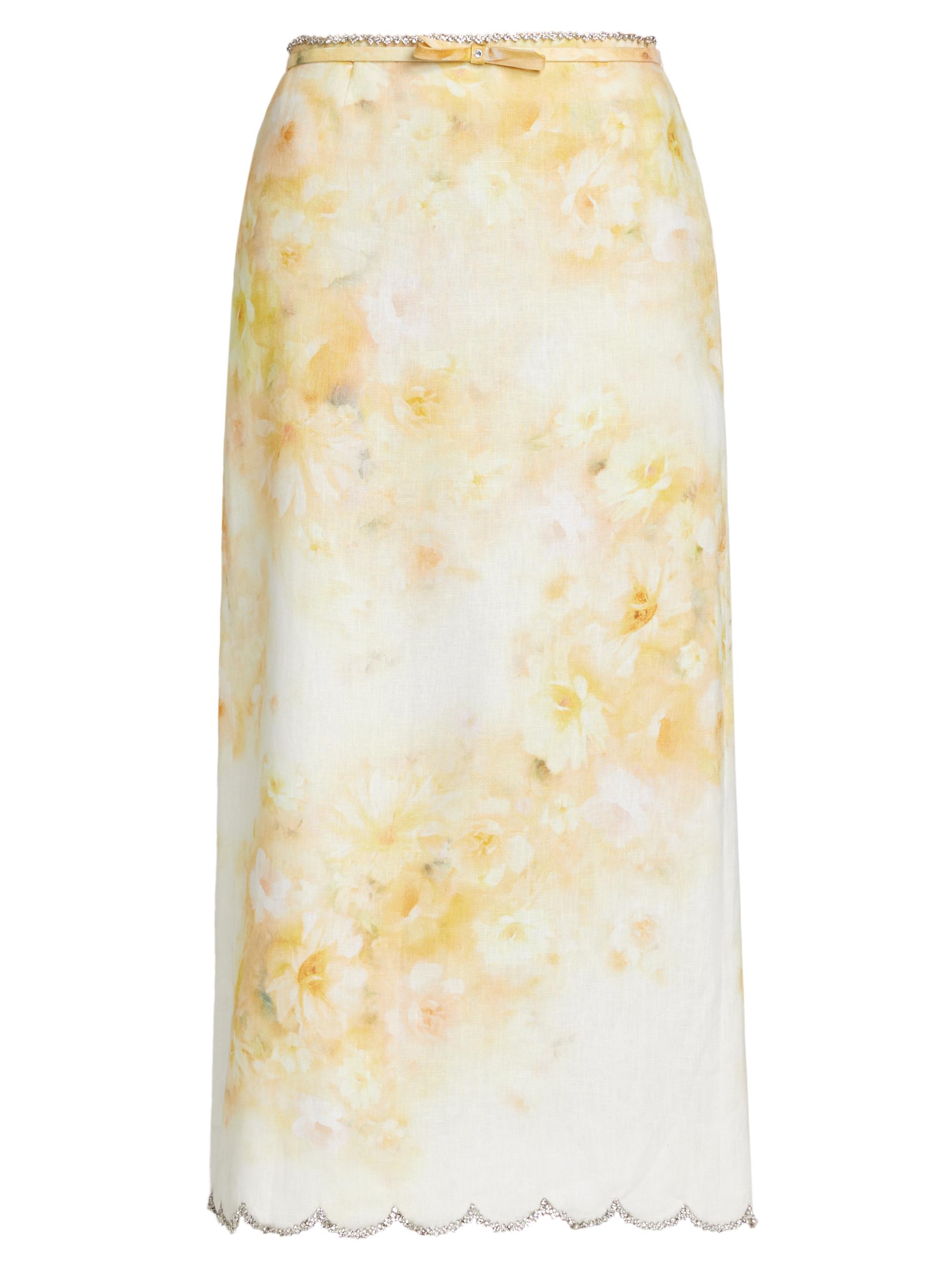 summerです Zimmermann Crush Scalloped Midi-Skirt | Saks Fifth Avenue