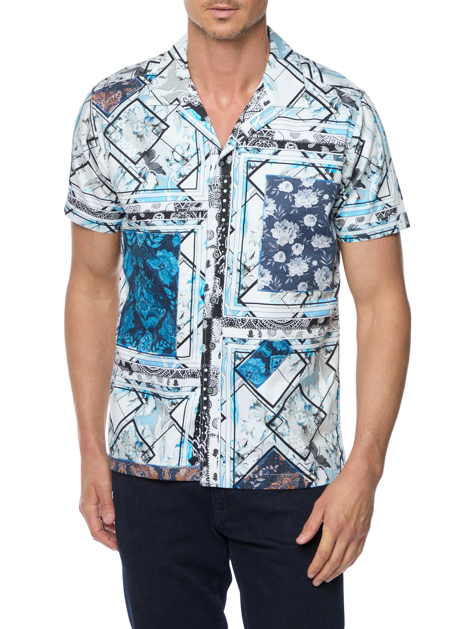 Robert Graham Men's The Hatch Woven Short-Sleeve Shirt