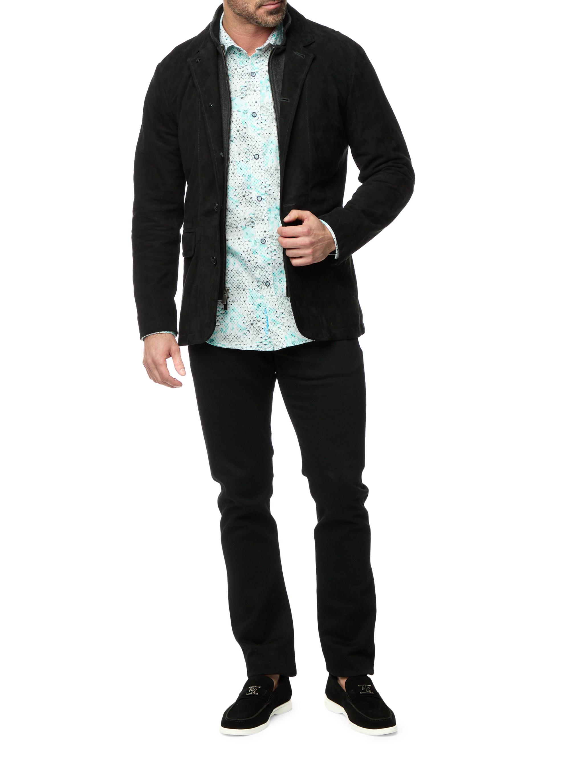 Robert Graham Men's The Jetset IV Leather Jacket - Black