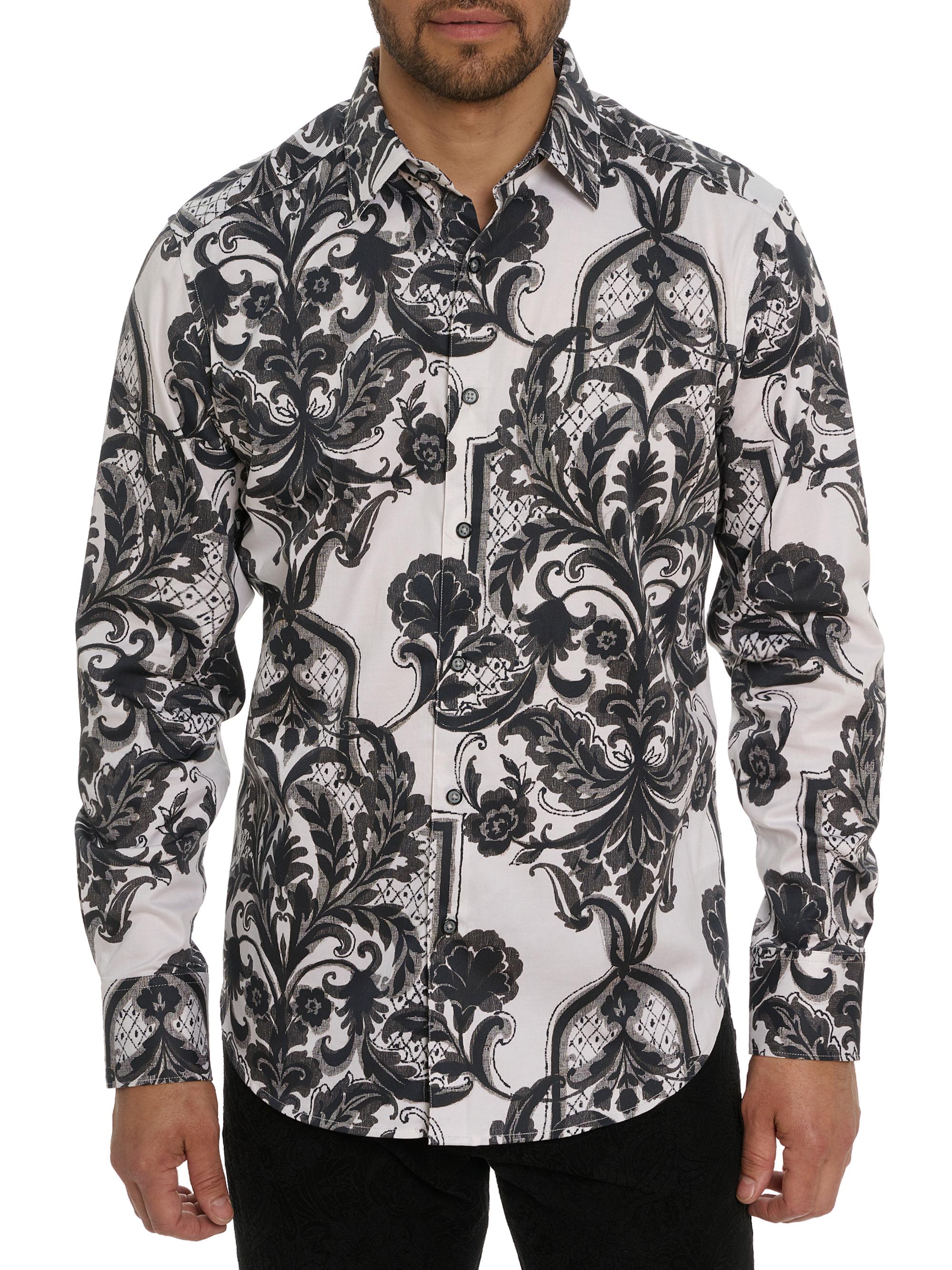 Robert Graham Men's Hobart Paisley Woven Shirt - White