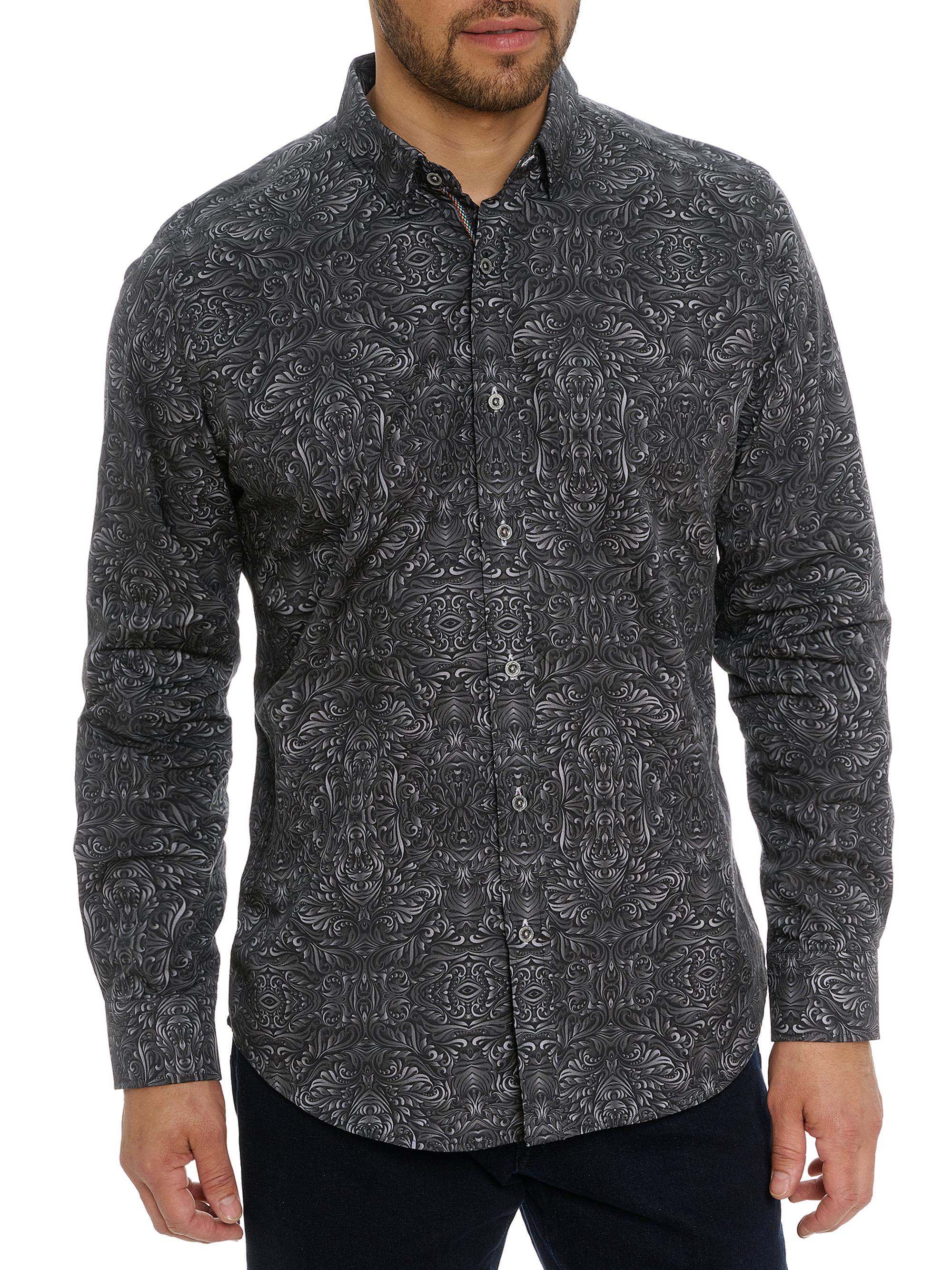 Robert Graham Men's Strowell Paisley Shirt - Grey