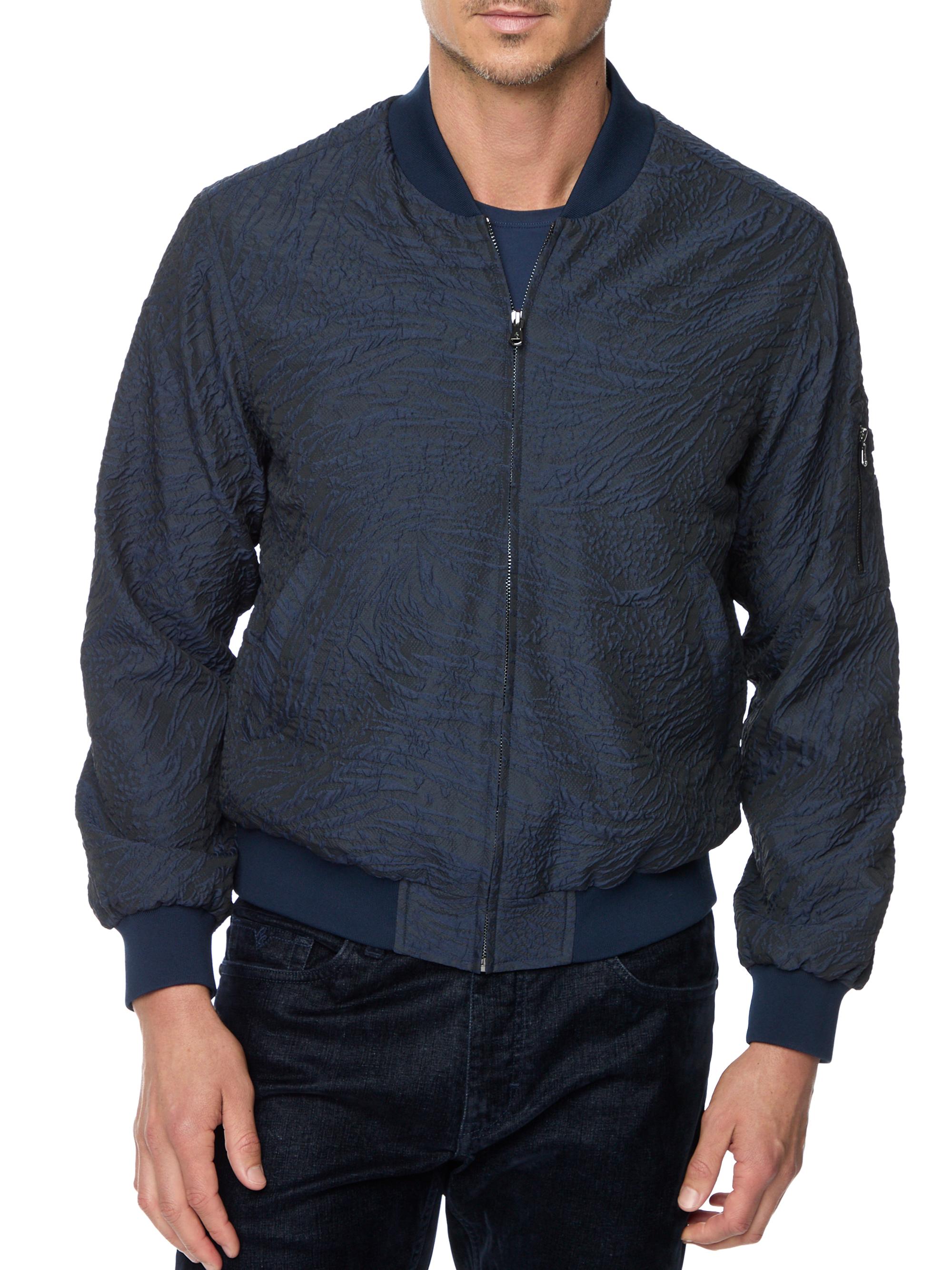 Robert Graham Men's Alaric Woven Bomber Jacket - Navy