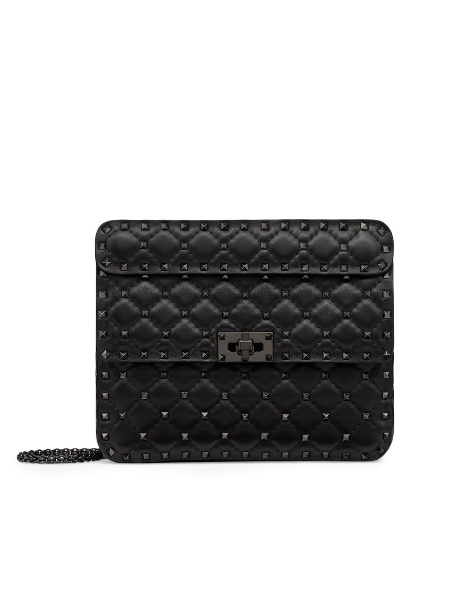 ハンドバッグ Valentino Garavani Two-Tone Raffia Medium Rockstud Spike Han Valentino Garavani Two-Tone Rockstud Spike Handbag – LOZURI®