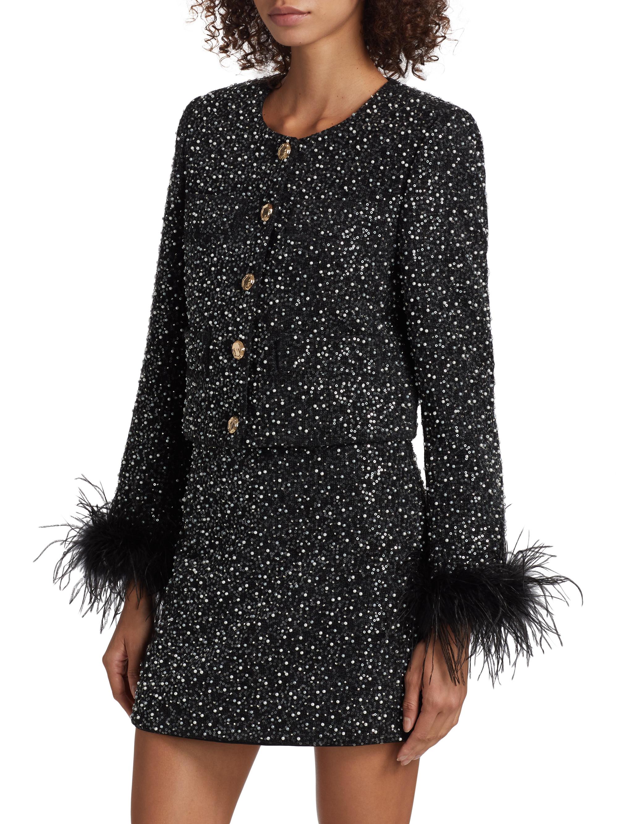 トップス SHE Tokyo Freda Feather Tweed Black 0400021899399_BLACK?wid=830&