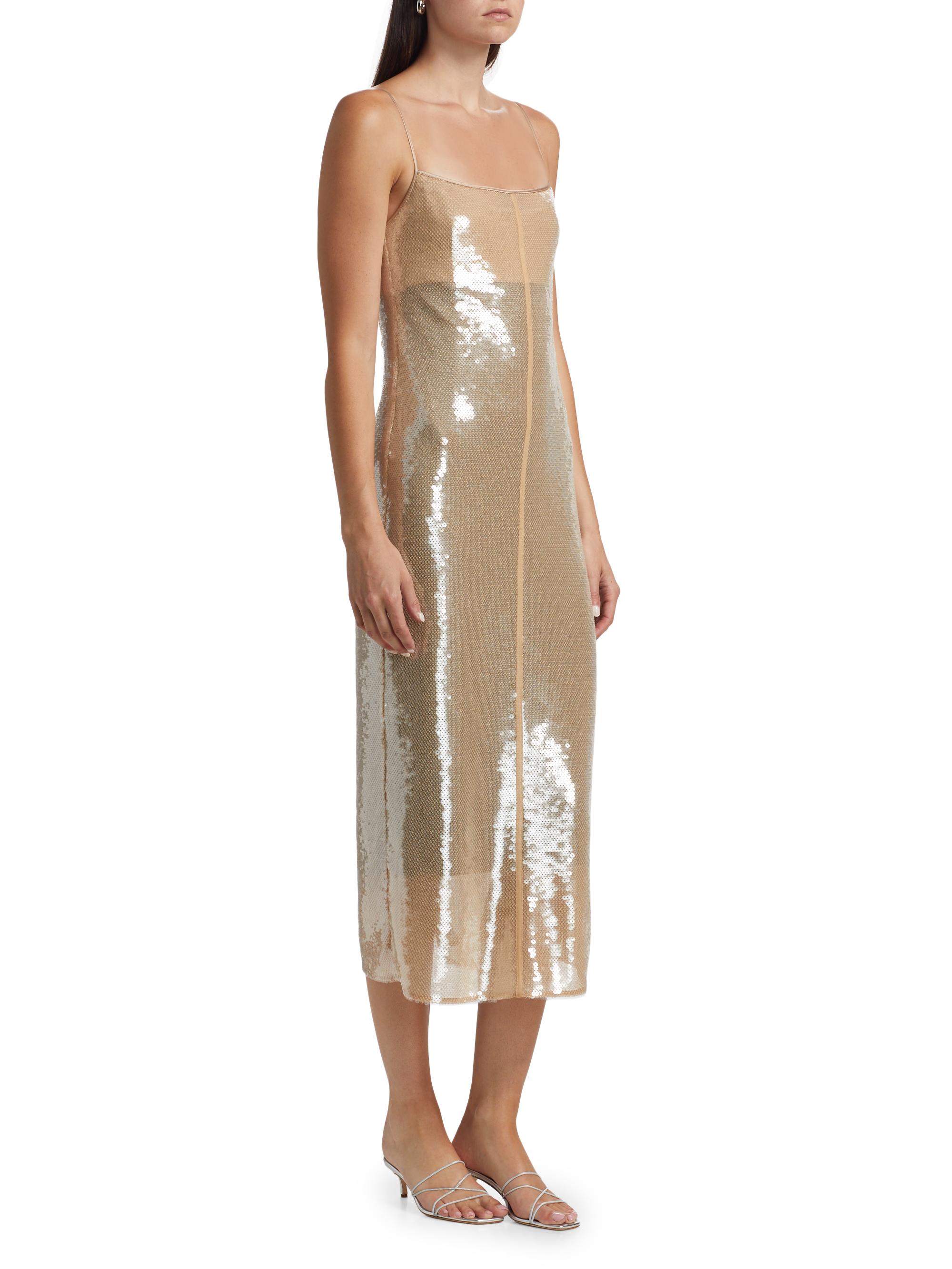 A.L.C. Danielle Sheer Sequined Slipdress | Saks Fifth Avenue