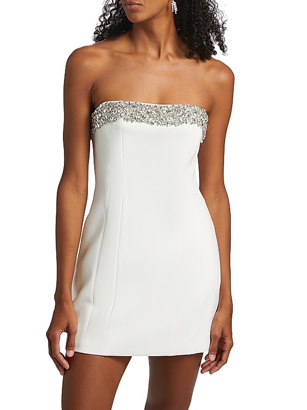 Shop A.L.C. Elsie Embellished Strapless Minidress | Saks Shop A.L.C. Elsie Embellished Strapless Minidress | Saks