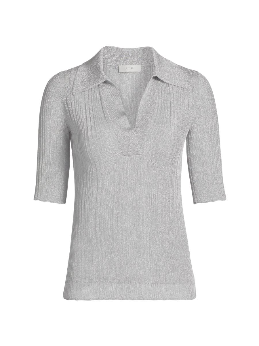 ecmile shoulder ribbon short knit グレー ecmile☆新品未使用☆shoulder ribbon short knit
