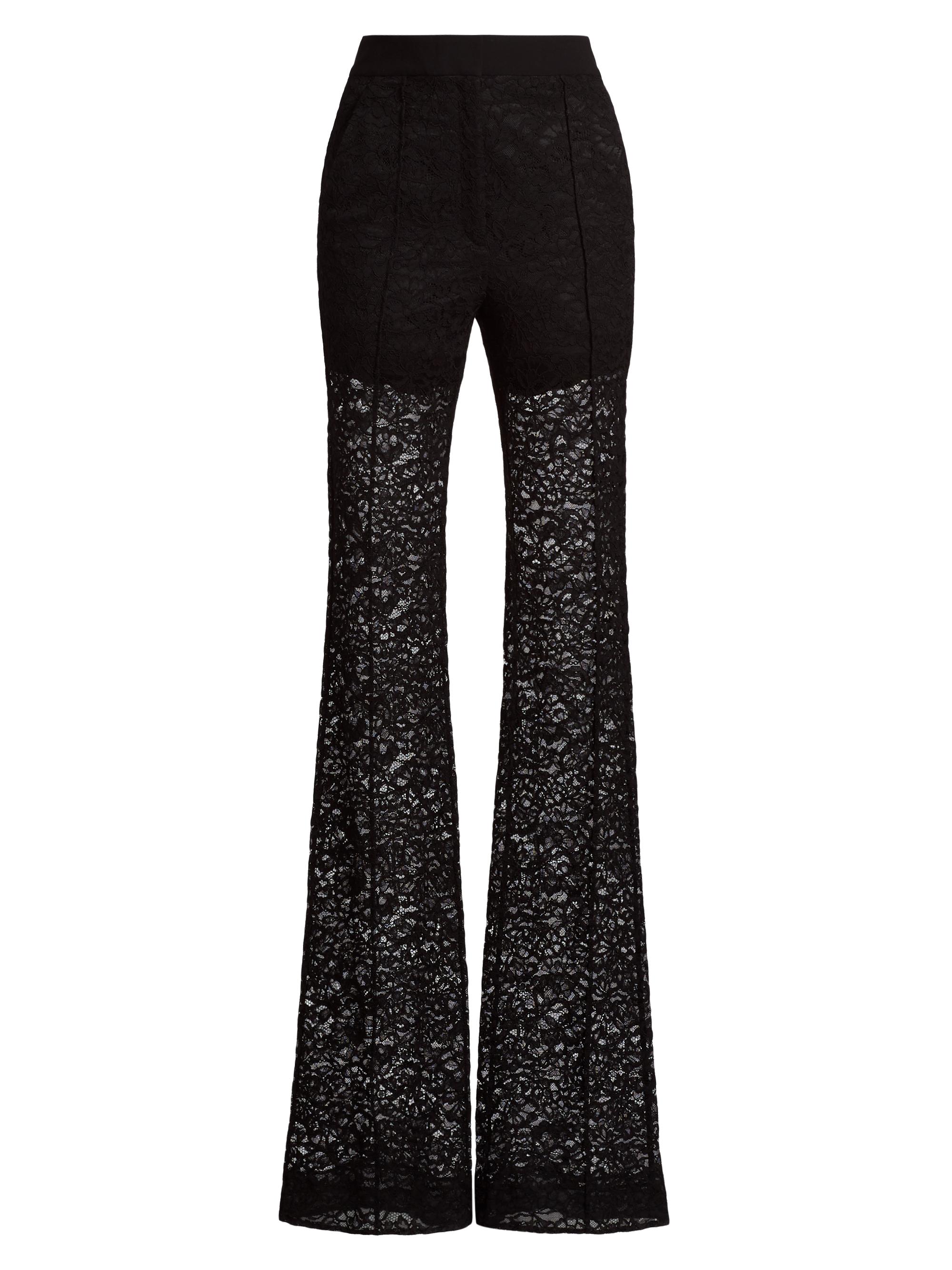 A.L.C. Women's Gemma High-Waist Lace Pants - Black