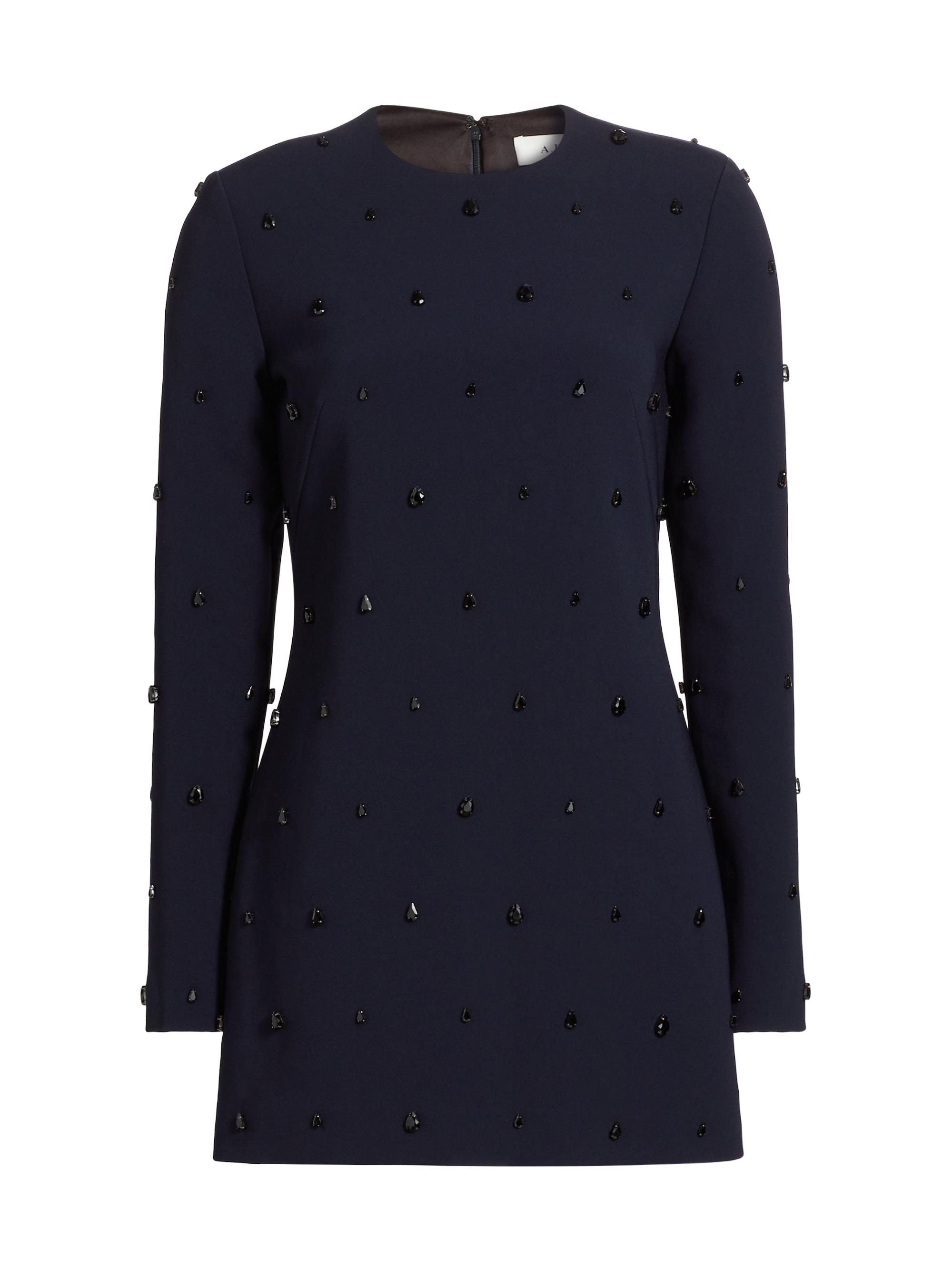 A.L.C. Women's Kenna Beaded Minidress - Evening Blue Jet