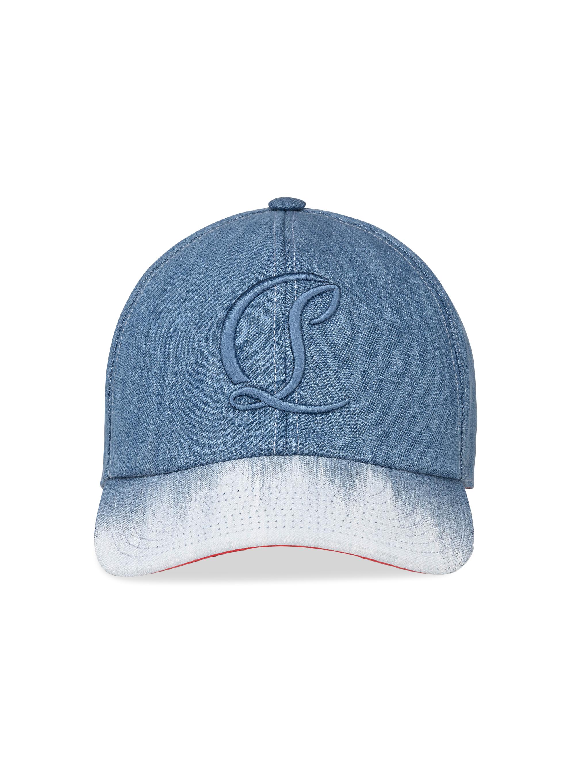 Christian Louboutin Men's Mooncrest Hat - Multicolor Blue