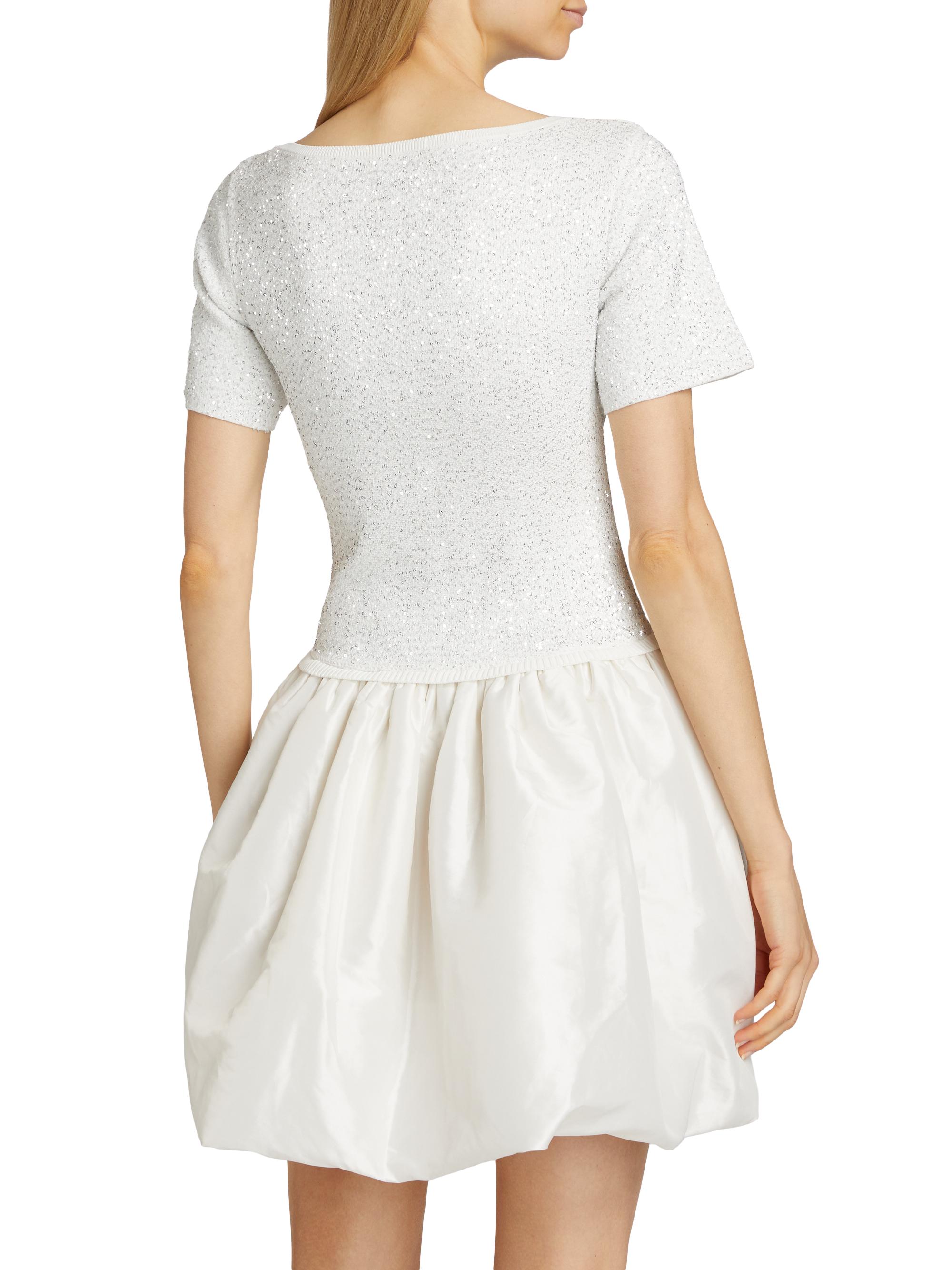 SIMKHAI Kenz Sequin Knit Combo Minidress | Saks Fifth Avenue