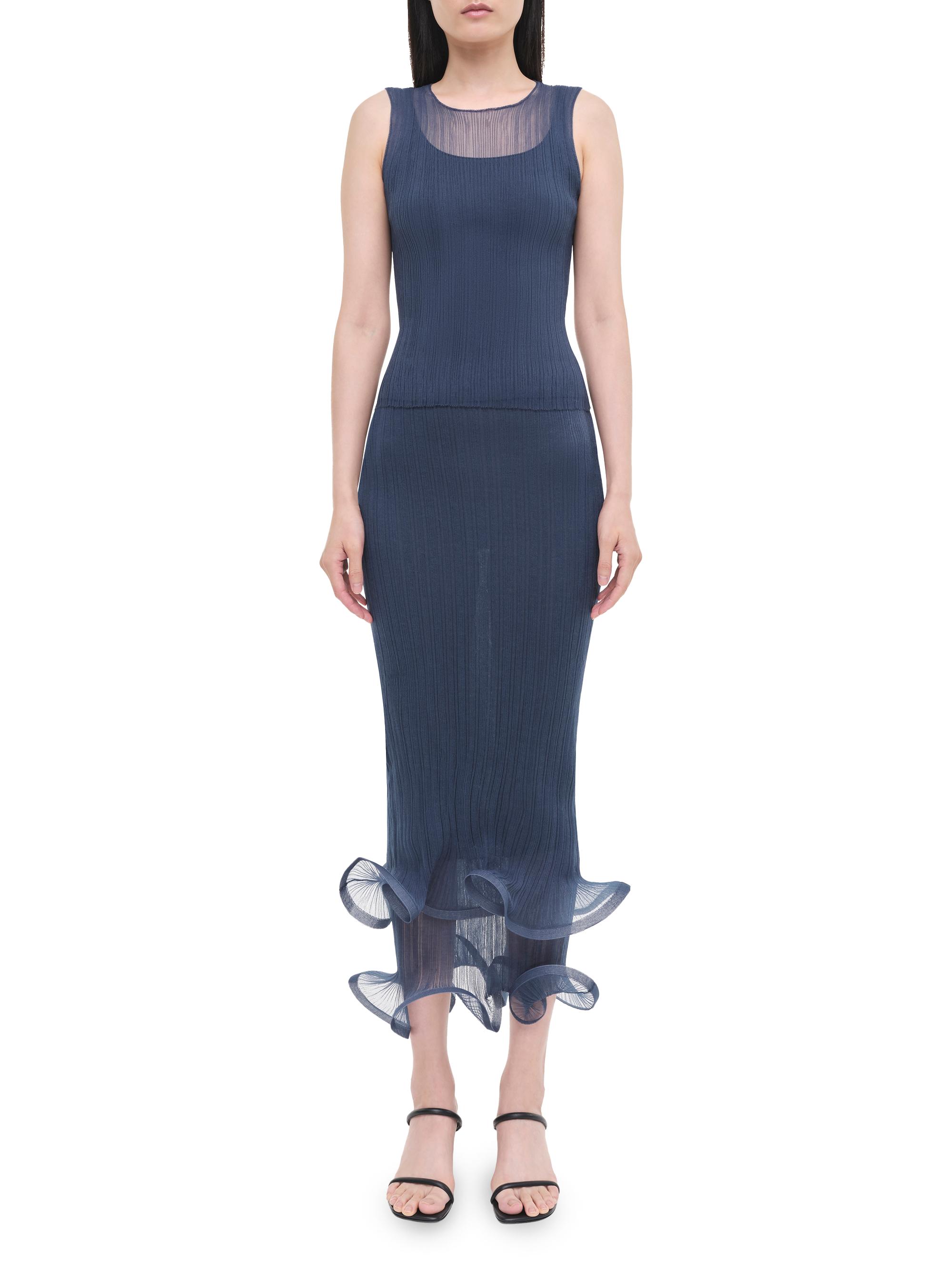 SIMKHAI Women's Kelso Layered-Hem Skirt - Celestial