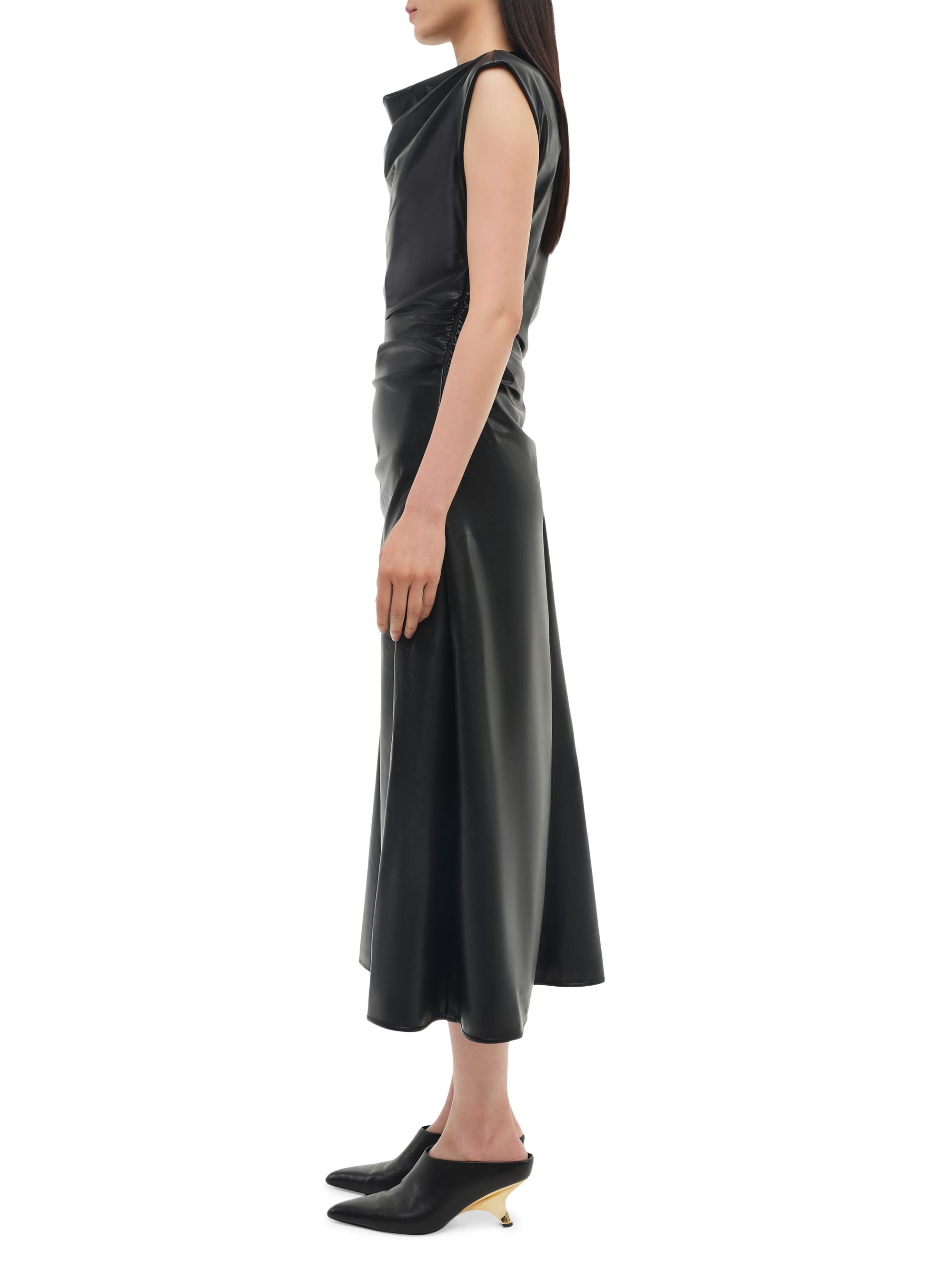 knee length dresses for ladies Burke Draped Midi Dress – SIMKHAI main image 0