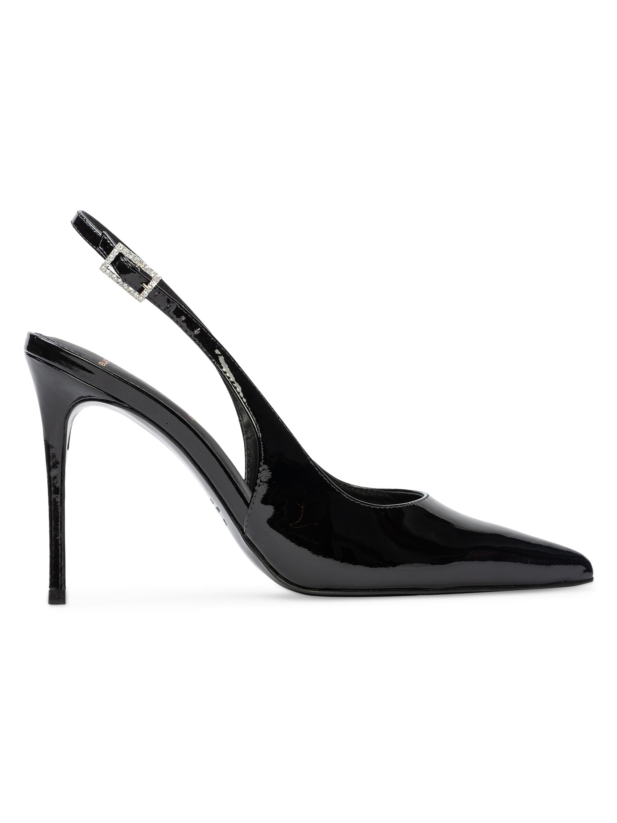 Black Suede Studio Women's Alloy Patent Pumps - Black