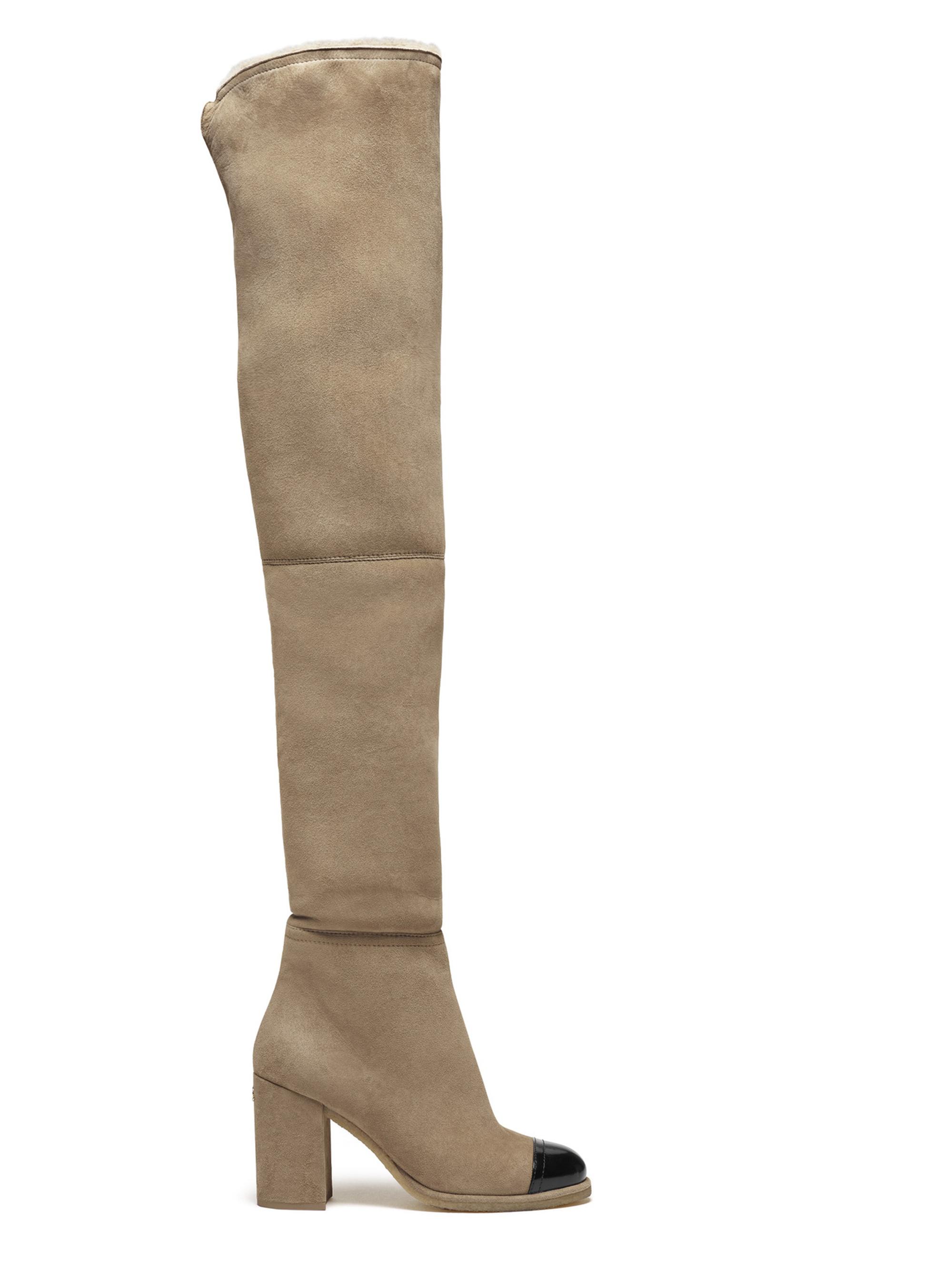 CHANEL♡シャネル　デニム　ニーハイブーツ 0400021900586_BEIGEANDBLACK?