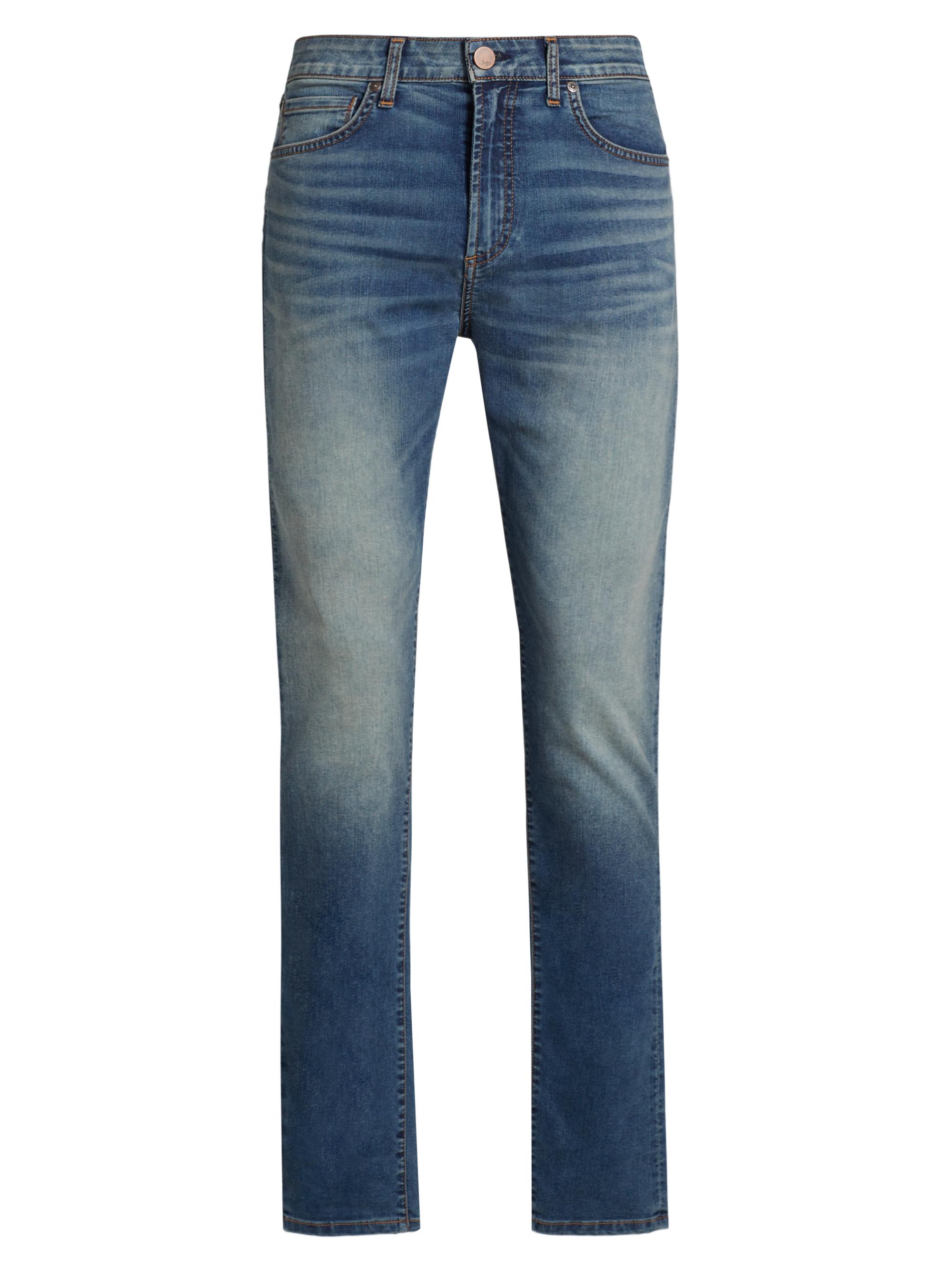 Monfrère Men's Greyson Mid-Rise Straight-Leg Jeans - Tinted Indigo