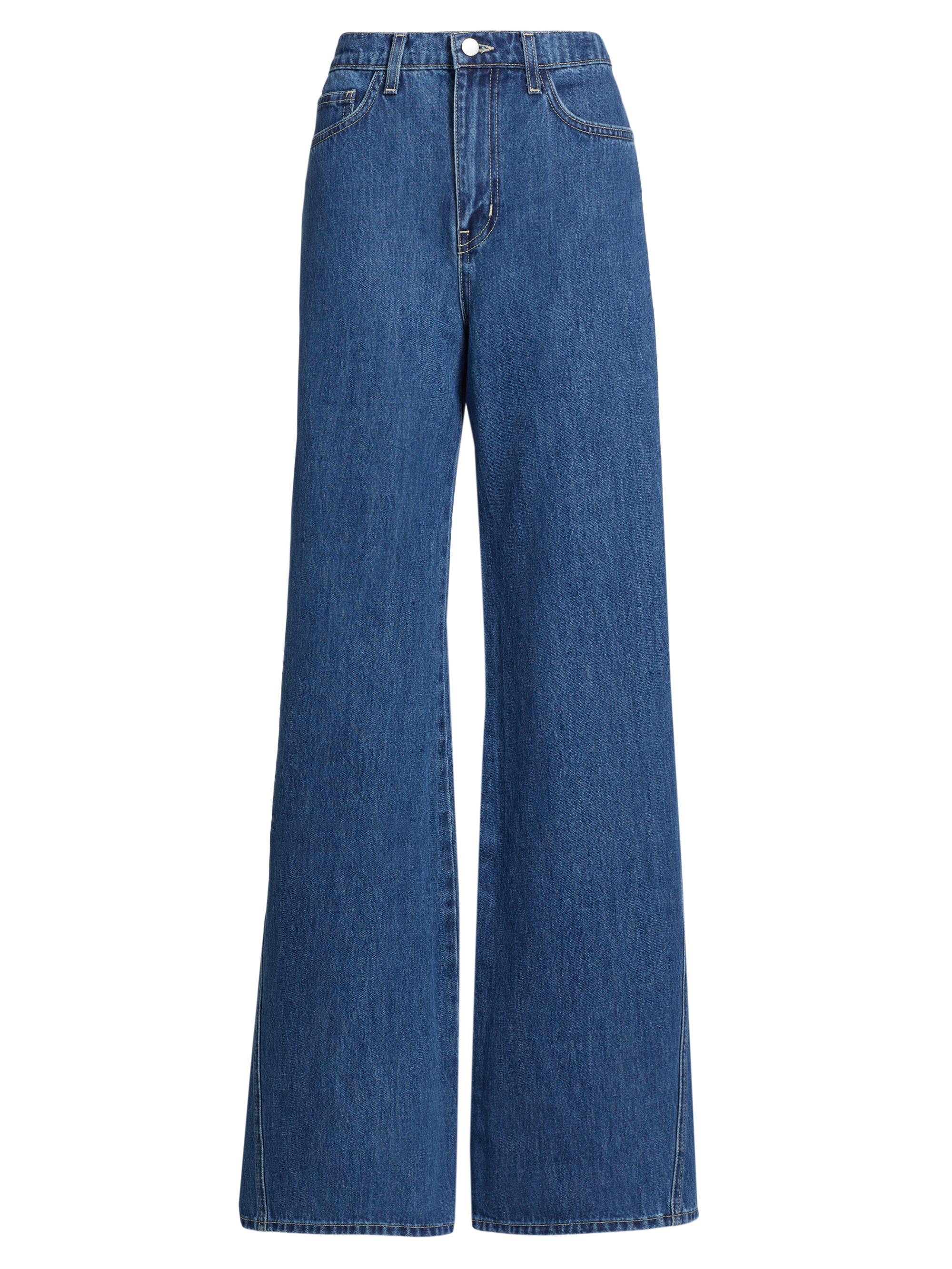 L'AGENCE Women's Beau High-Rise Wide-Leg Jeans - Glendora