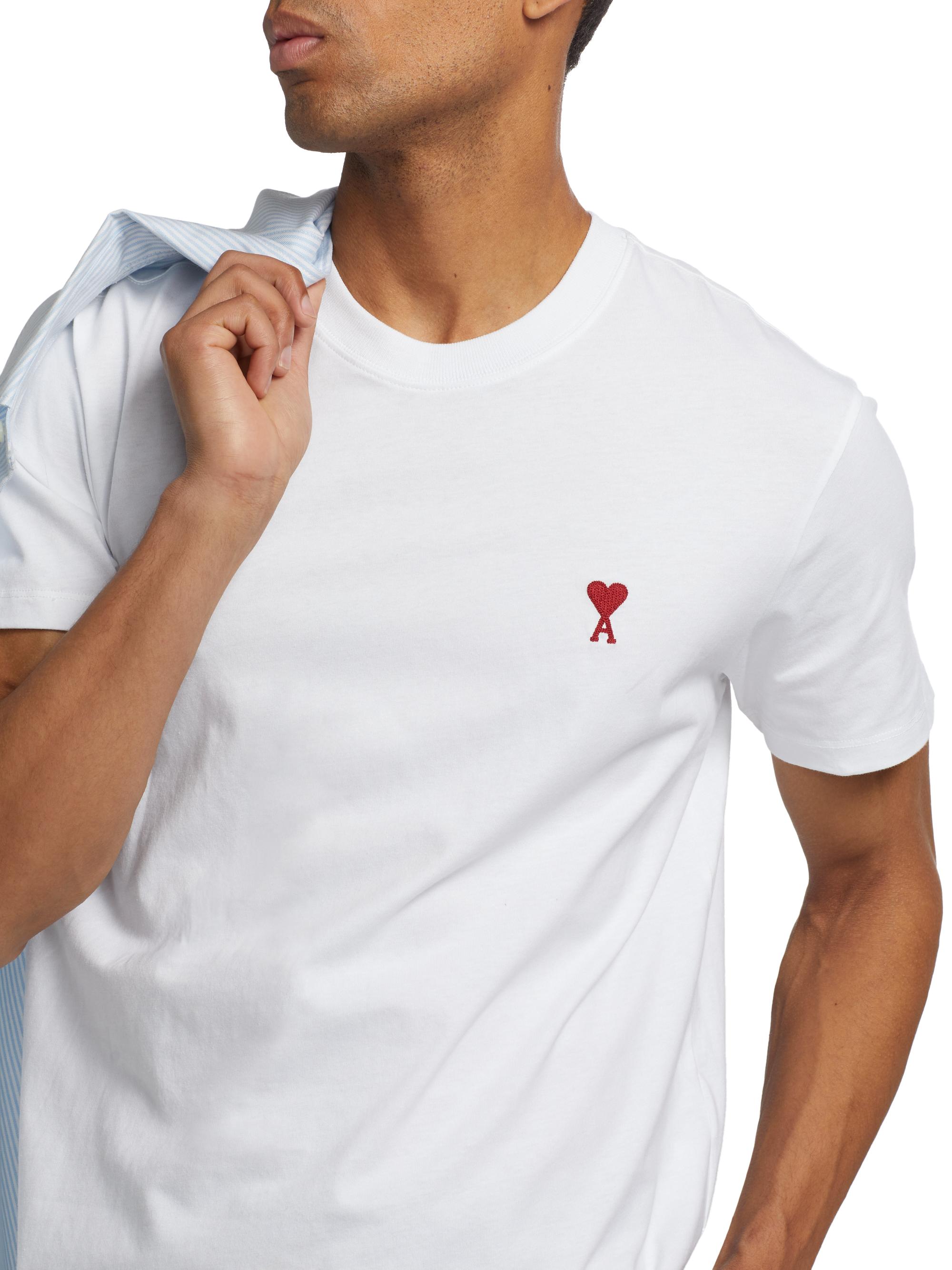 Ami de Coeur Tシャツ BLACK Black Cotton Ami De Coeur T-shirt | AMI PARIS