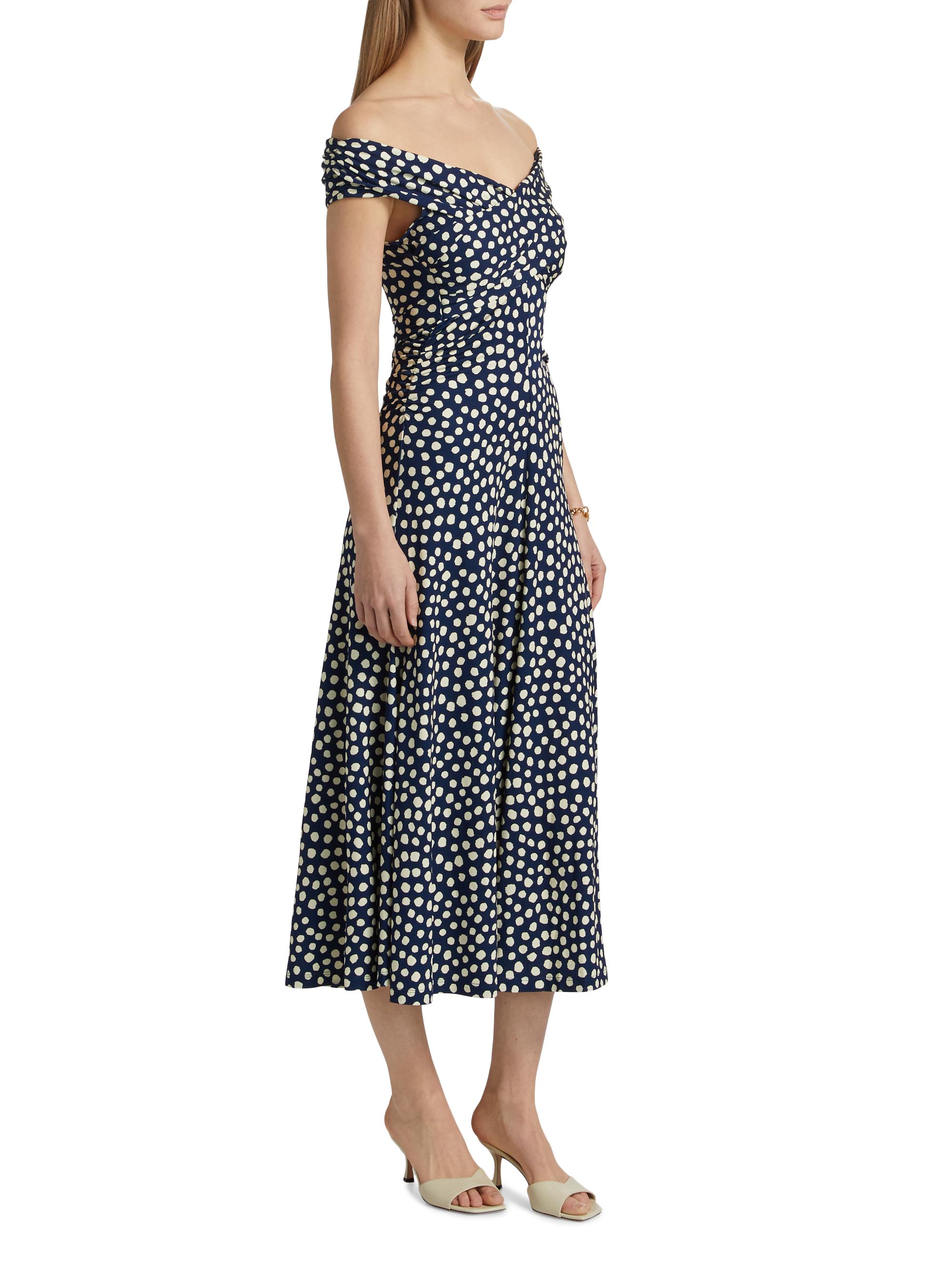 Cara Cara Glen Cove Polka Dot Midi-Dress | Saks Fifth Avenue