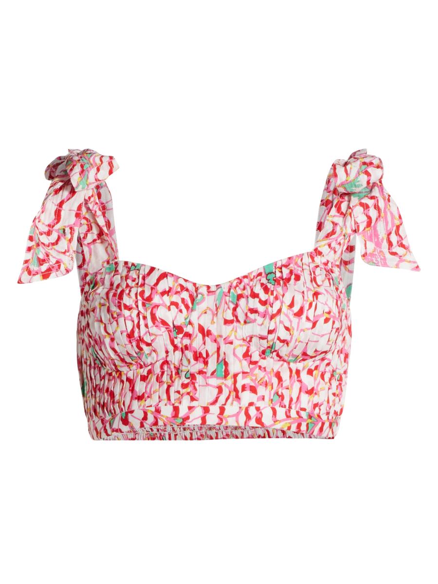 Poupette St Barth Carla Convertible Cropped Top | Saks Fifth Avenue