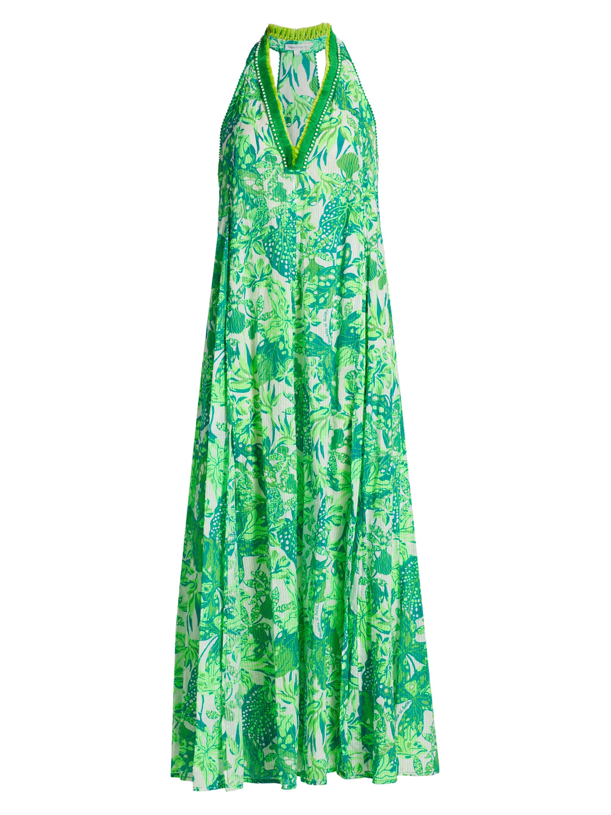 Poupette St Barth Women's Nava Floral Racerback Maxi Dress - Green Jengel