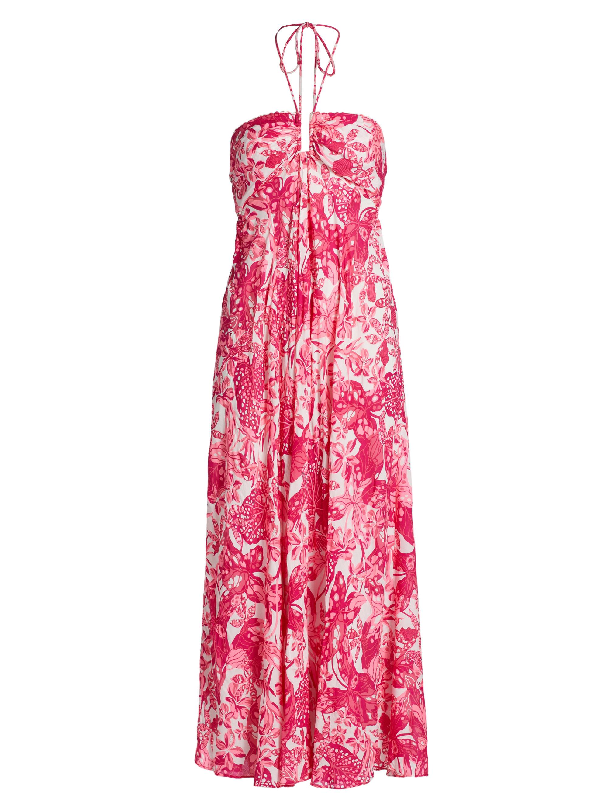 Poupette St Barth Women's Carla Floral Halter Maxi Dress - Pink Jengel