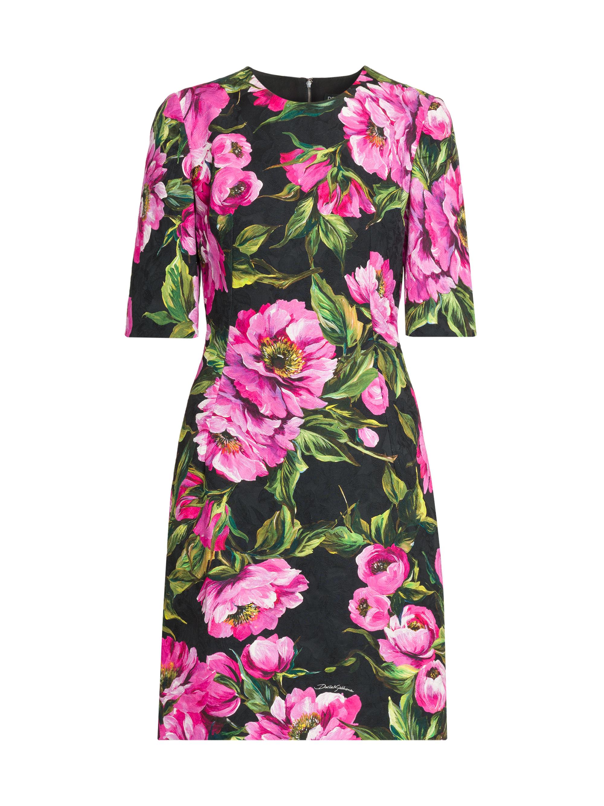 Dolce&Gabbana Maiolica Print A-Line Midi-Dress | Saks Fifth Avenue