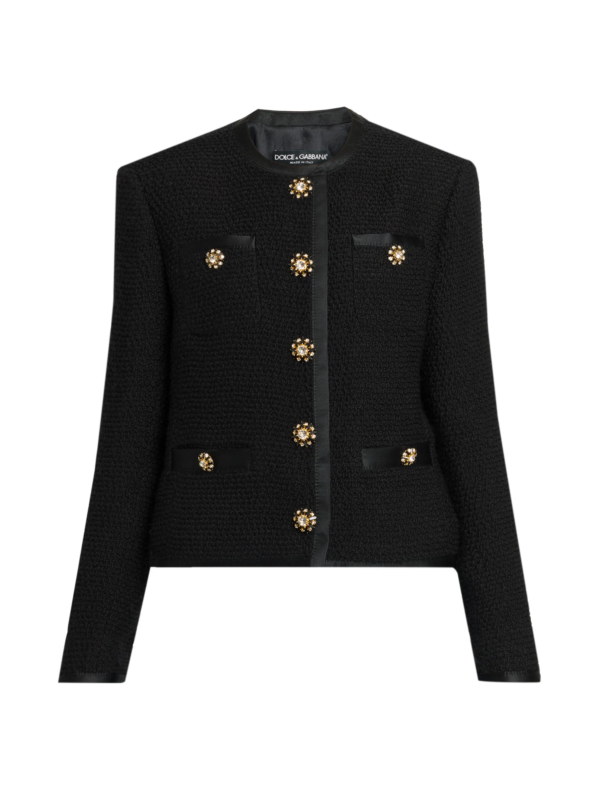 Dolce&Gabbana Silk & Wool Bouclé Tweed Jacket | Saks Fifth Avenue