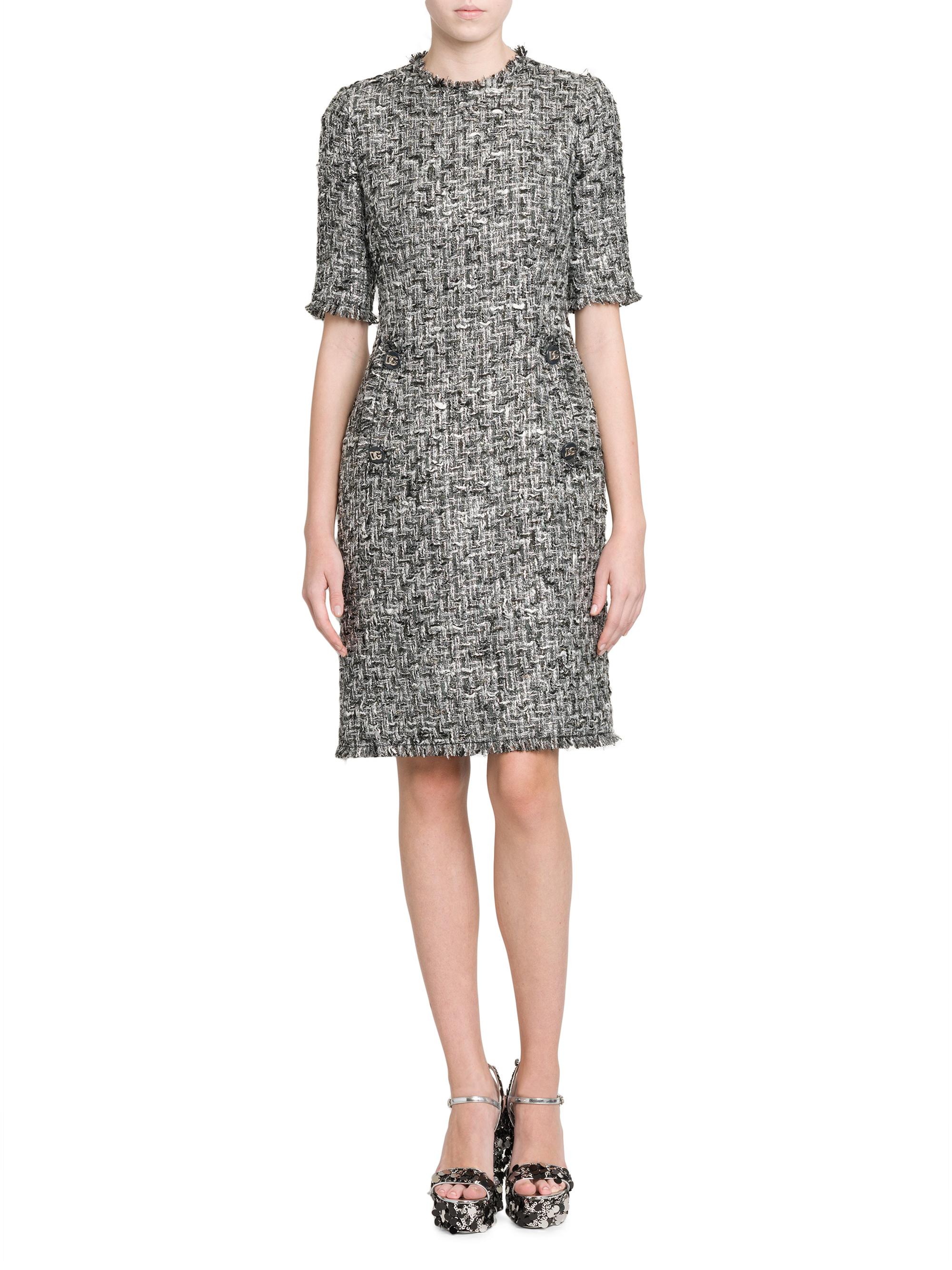 Rachel Tweed Knee-Length Dress