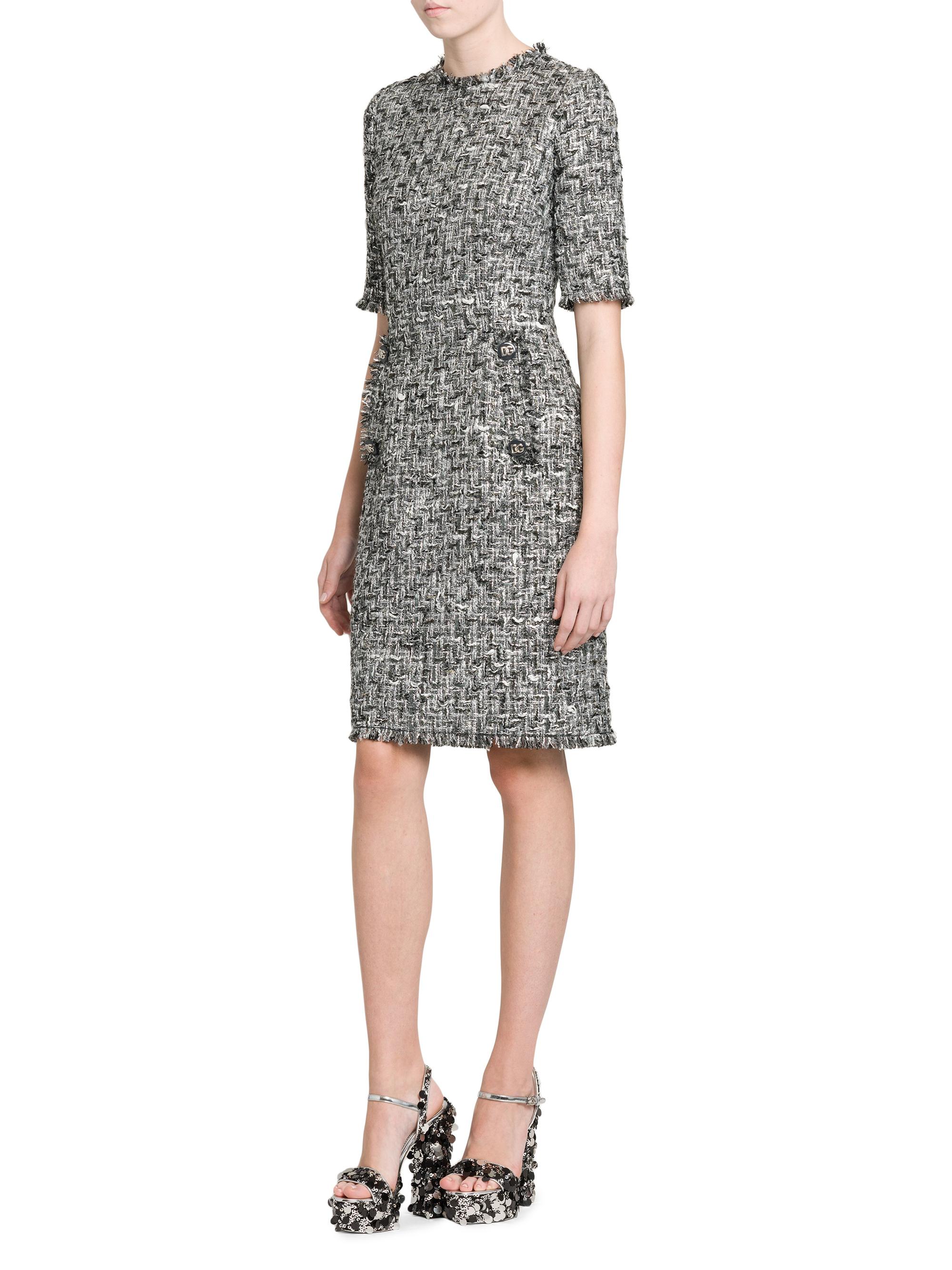 Rachel Tweed Knee-Length Dress