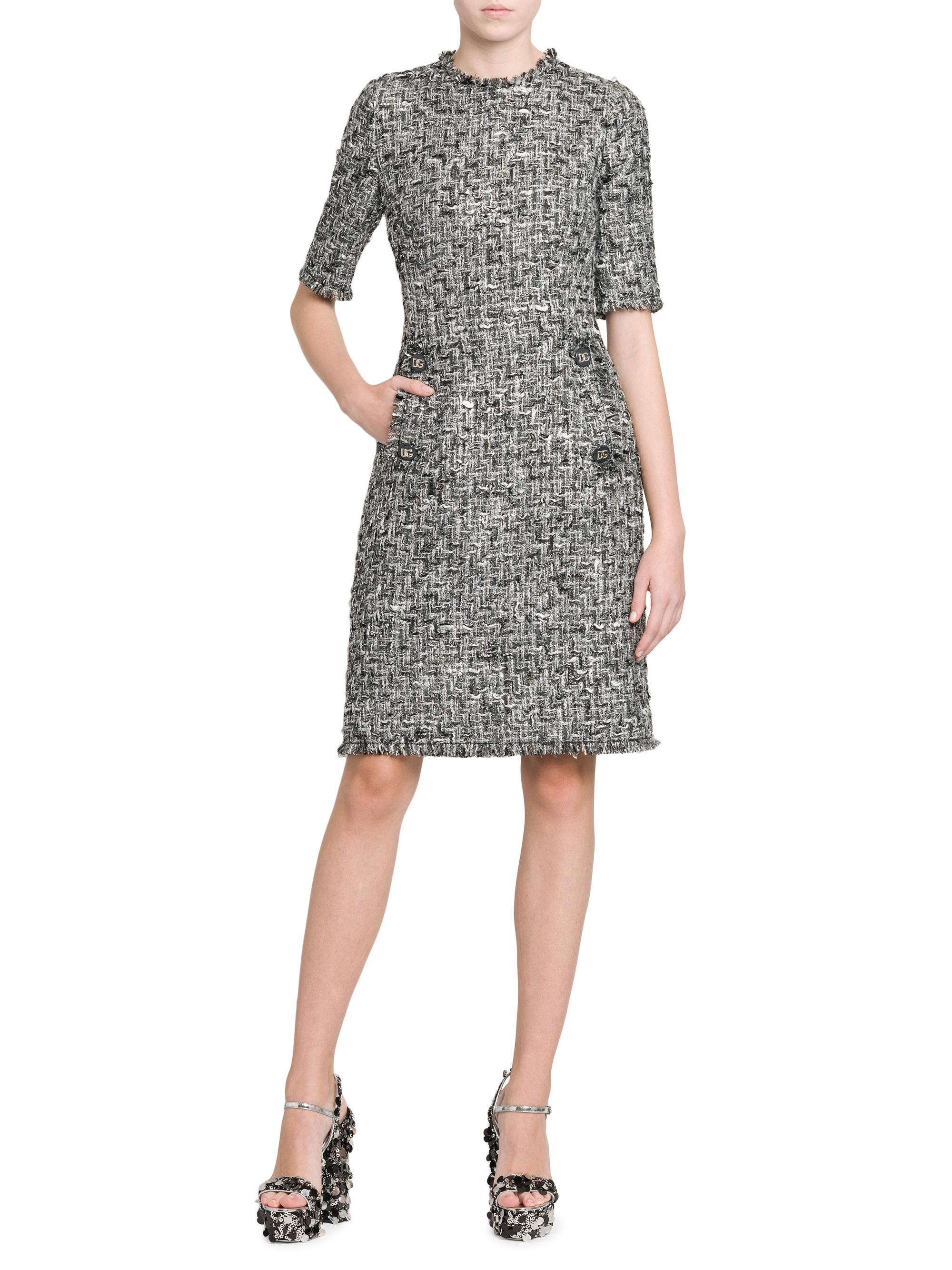 Rachel Tweed Knee-Length Dress