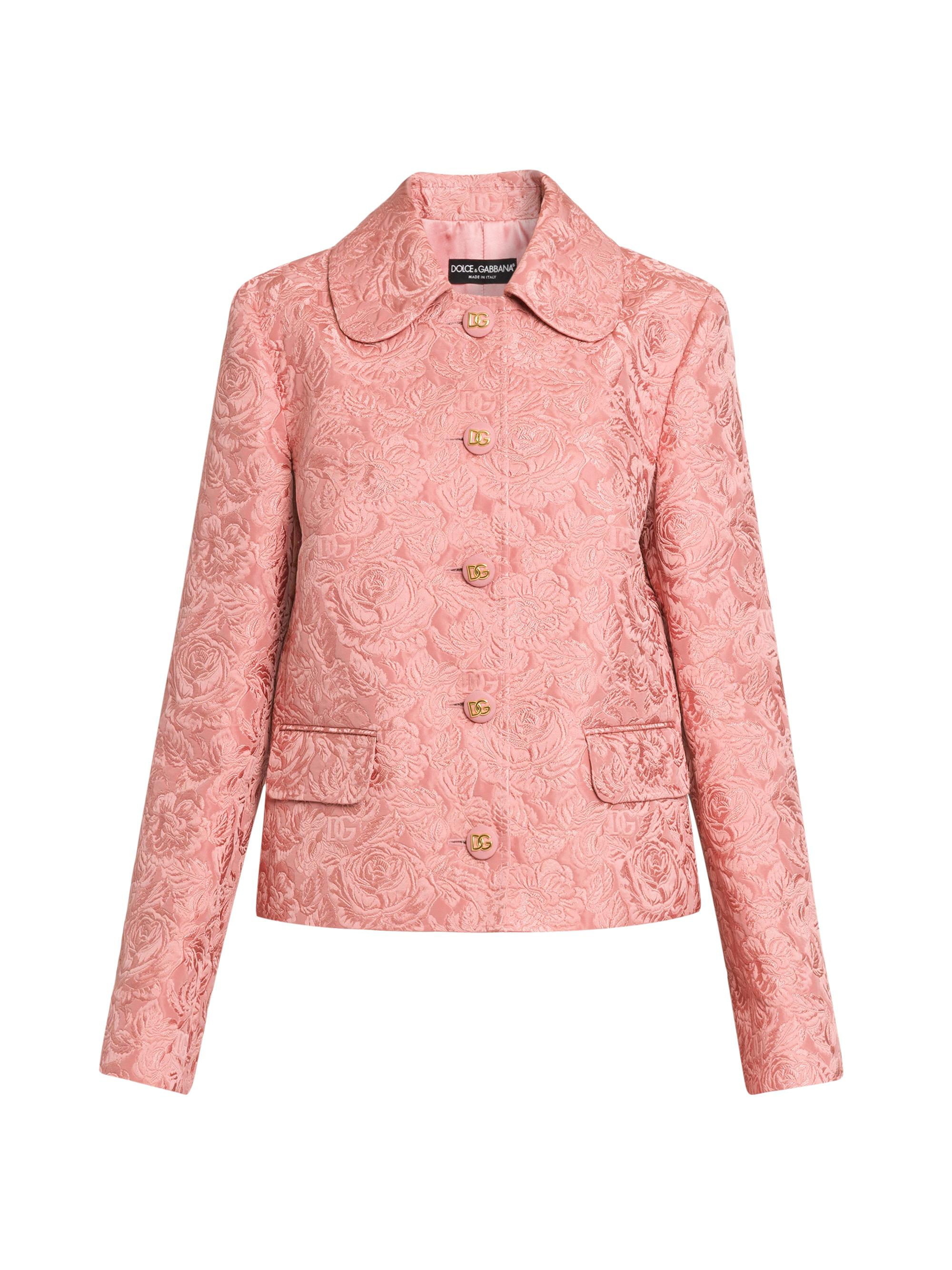 Floral Jacquard Tailored Jacket