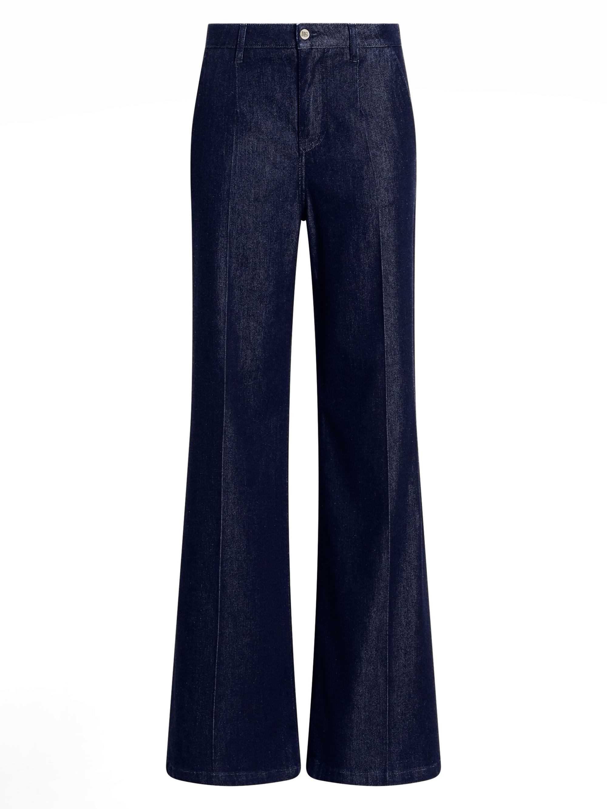 Dolce & Gabbana Women's Crease-Front Palazzo Jeans - Vari