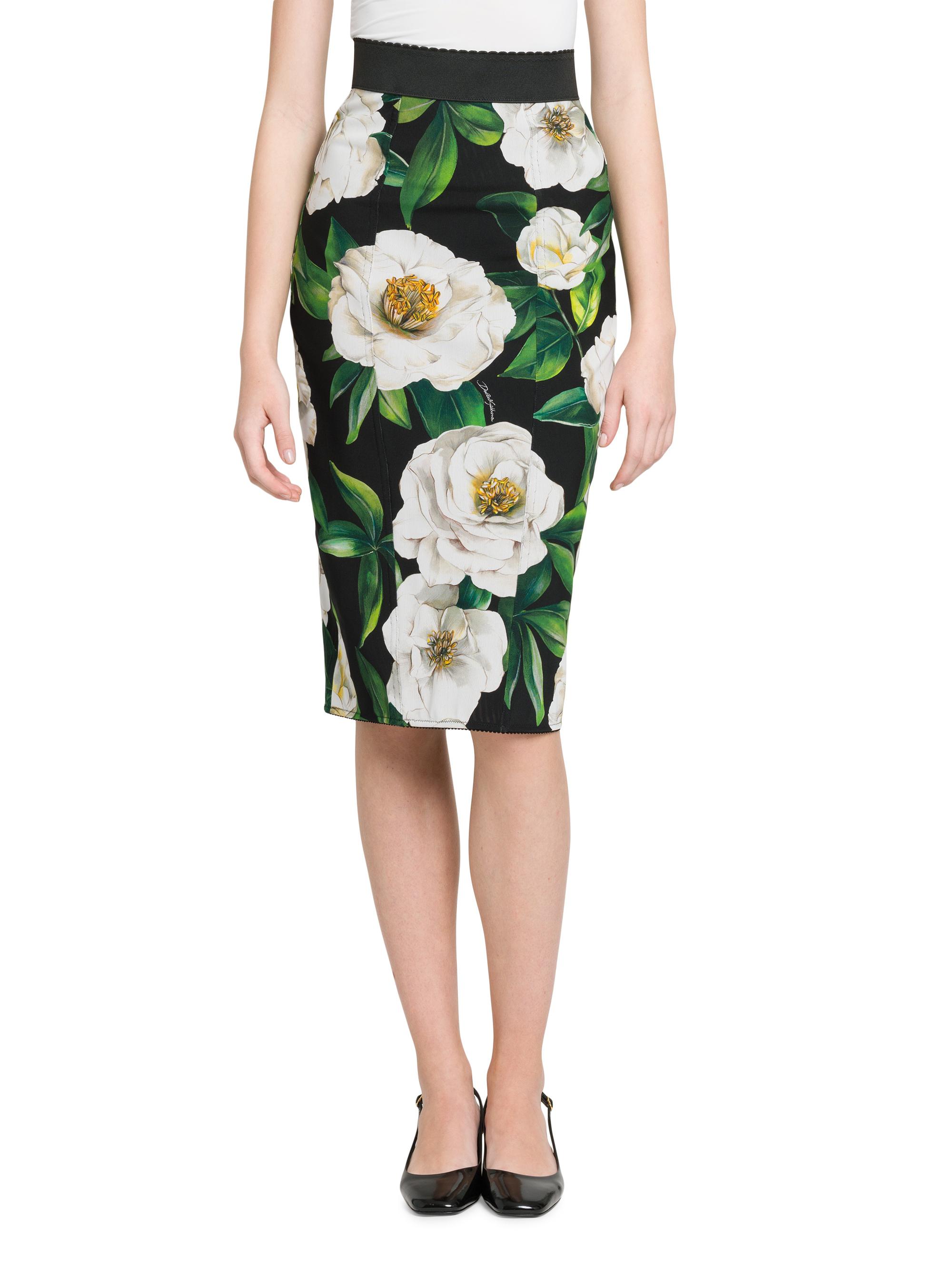 Dolce&Gabbana Gardenia Stretch Pencil Skirt | Saks Fifth Avenue