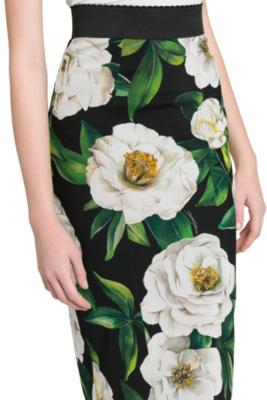 DOLCE&GABBANA　サイケデリック　ストレッチ　シルクスカート　新品 Dolce&Gabbana Gardenia Stretch Pencil Skirt | Saks Fifth Avenue