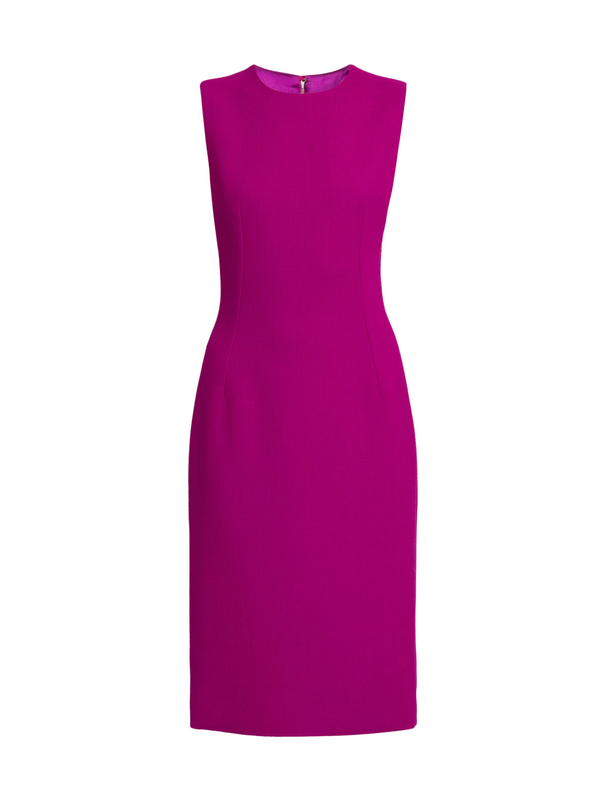 Dolce & Gabbana Women's Wool Crepe Shift Dress - Porpora