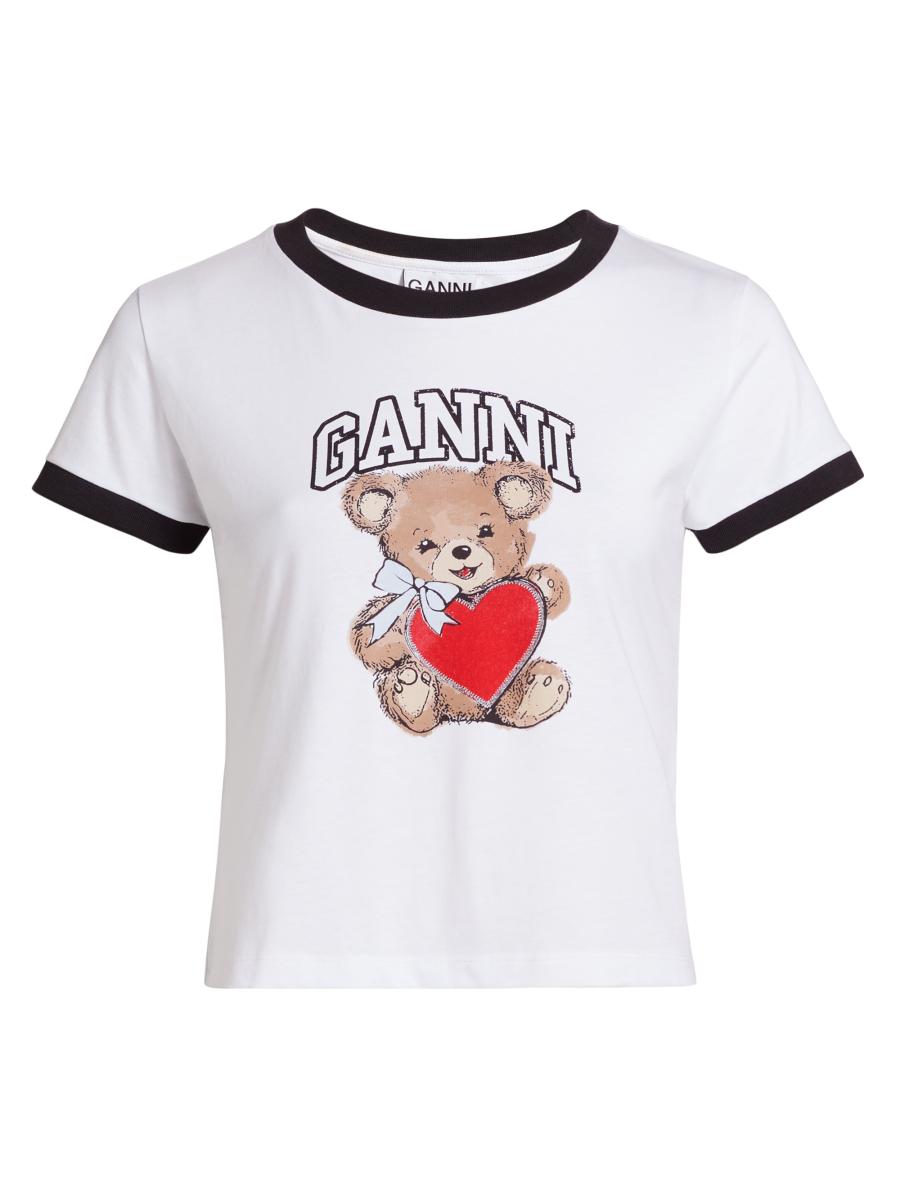 ガニー GANNI GANNI 半袖 Tシャツ Basic jersey Relaxed T