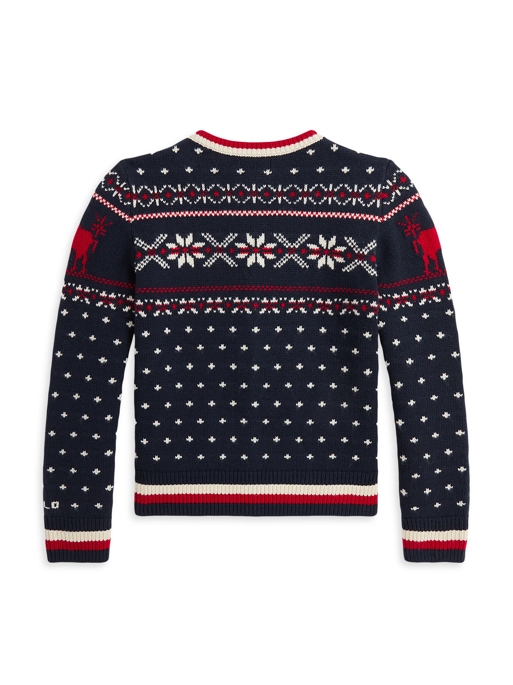 Polo Ralph Lauren Little Girl's Girl's Fair Isle Cotton-Wool