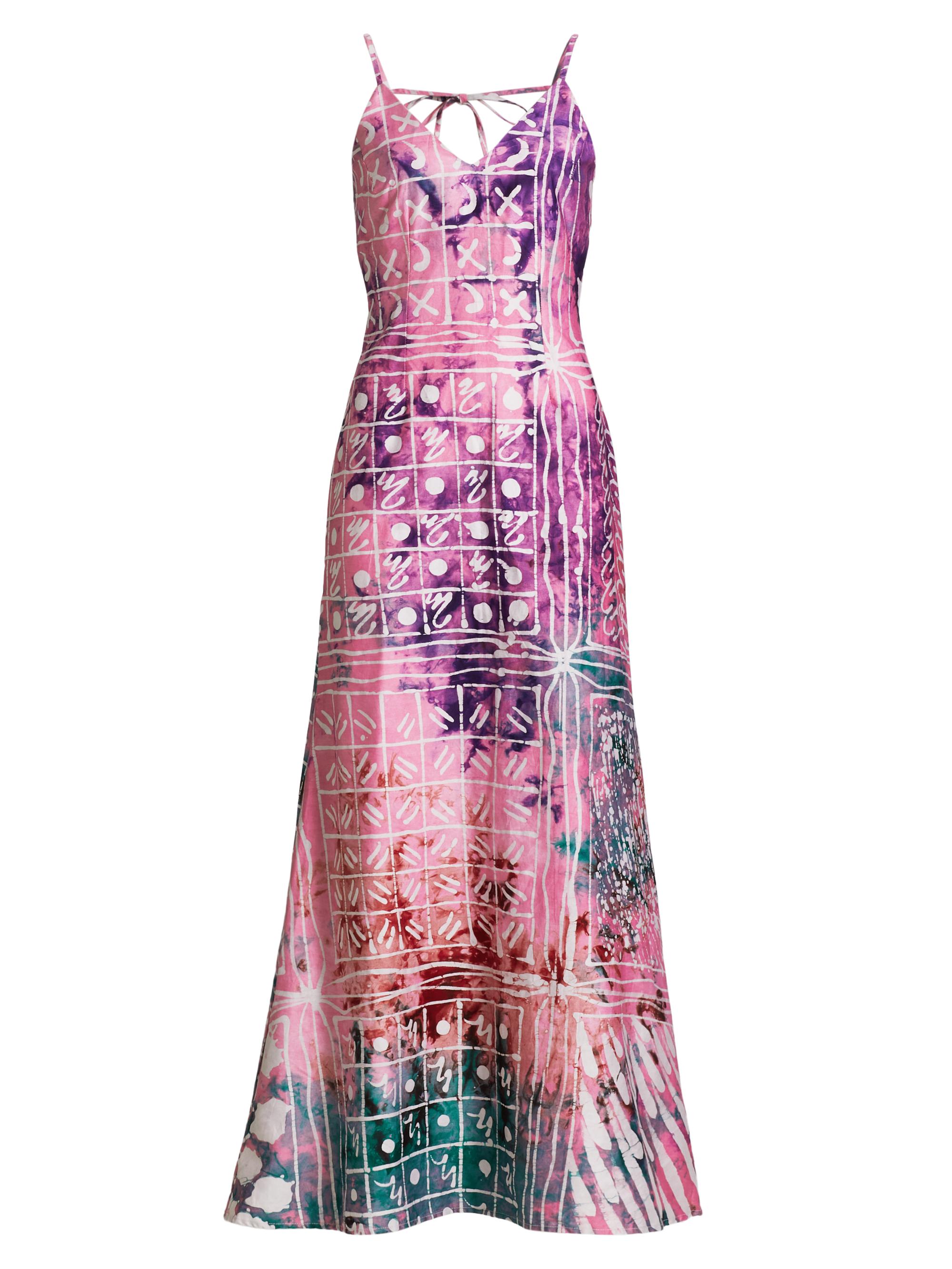 Busayo Women's Yemisi Hand-Painted Maxi Dress - Pink