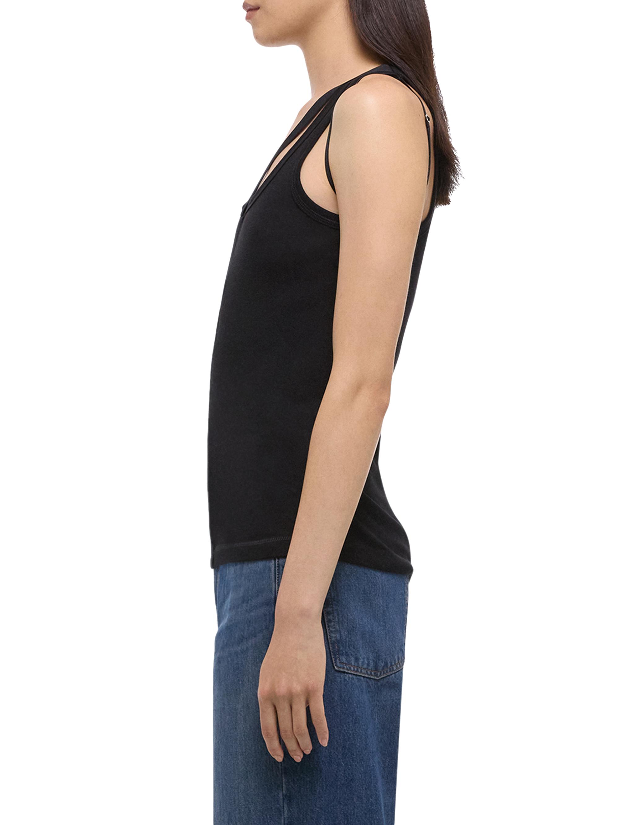 Helmut Lang Cotton-Blend Racerback Tank Top | Saks Fifth Avenue
