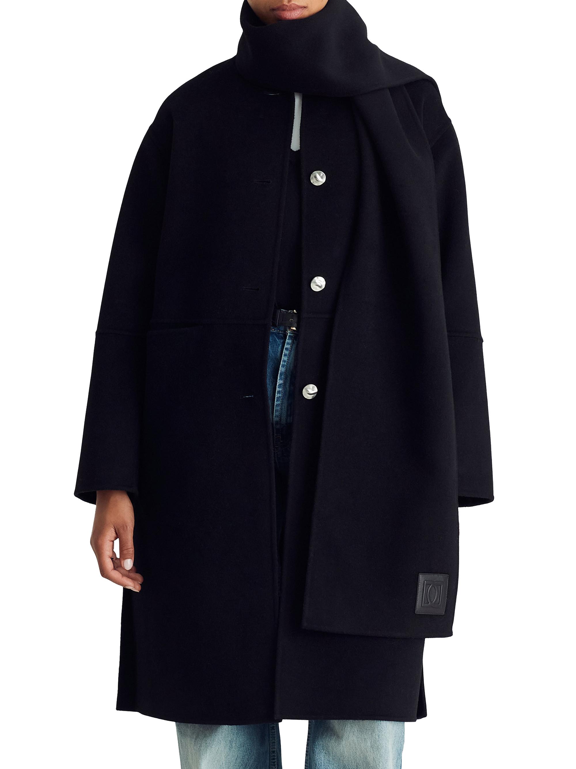 Dawn Levy Claude Wool-Blend Scarf Coat | Saks Fifth Avenue