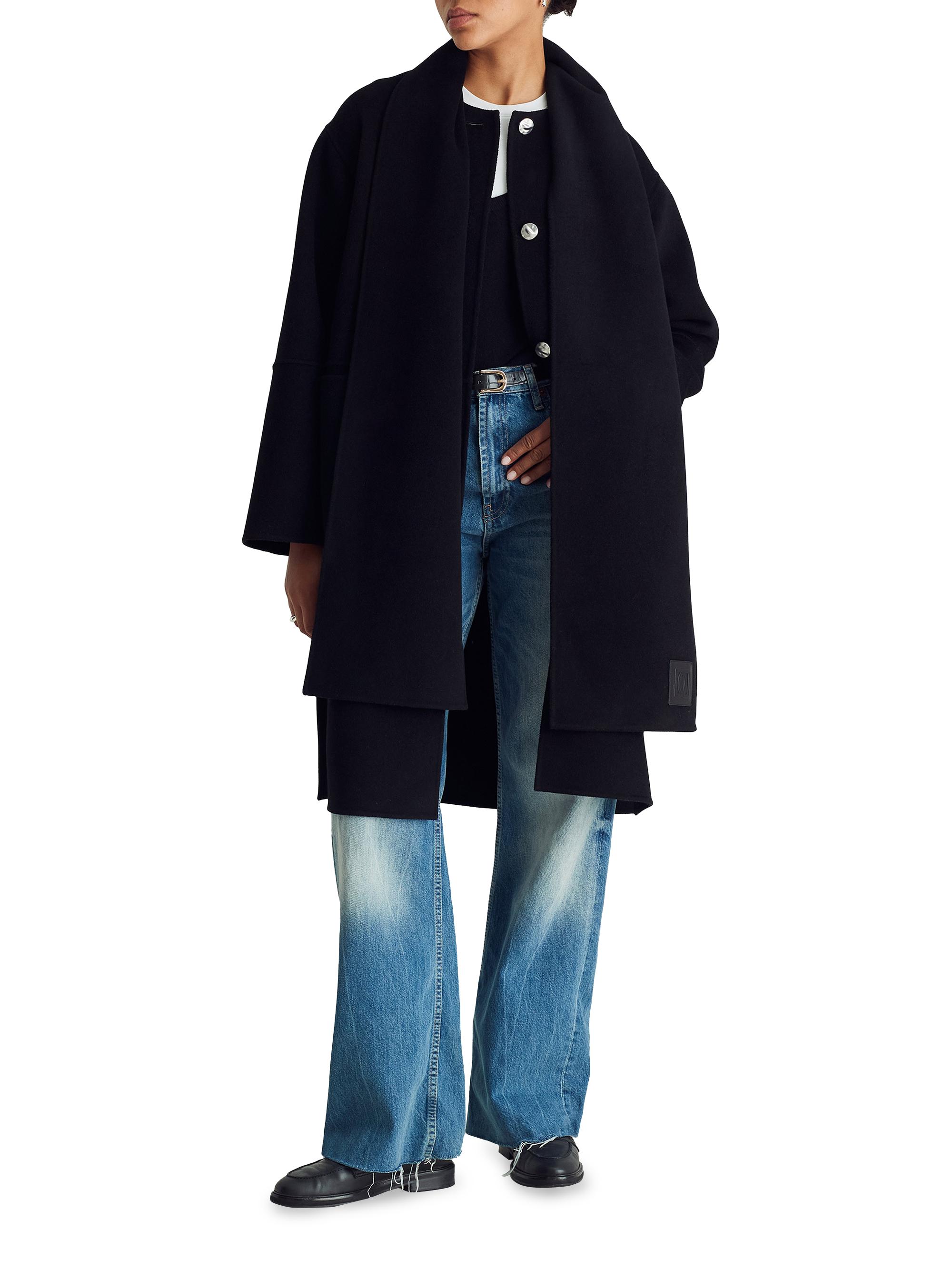 Dawn Levy Claude Wool-Blend Scarf Coat | Saks Fifth Avenue
