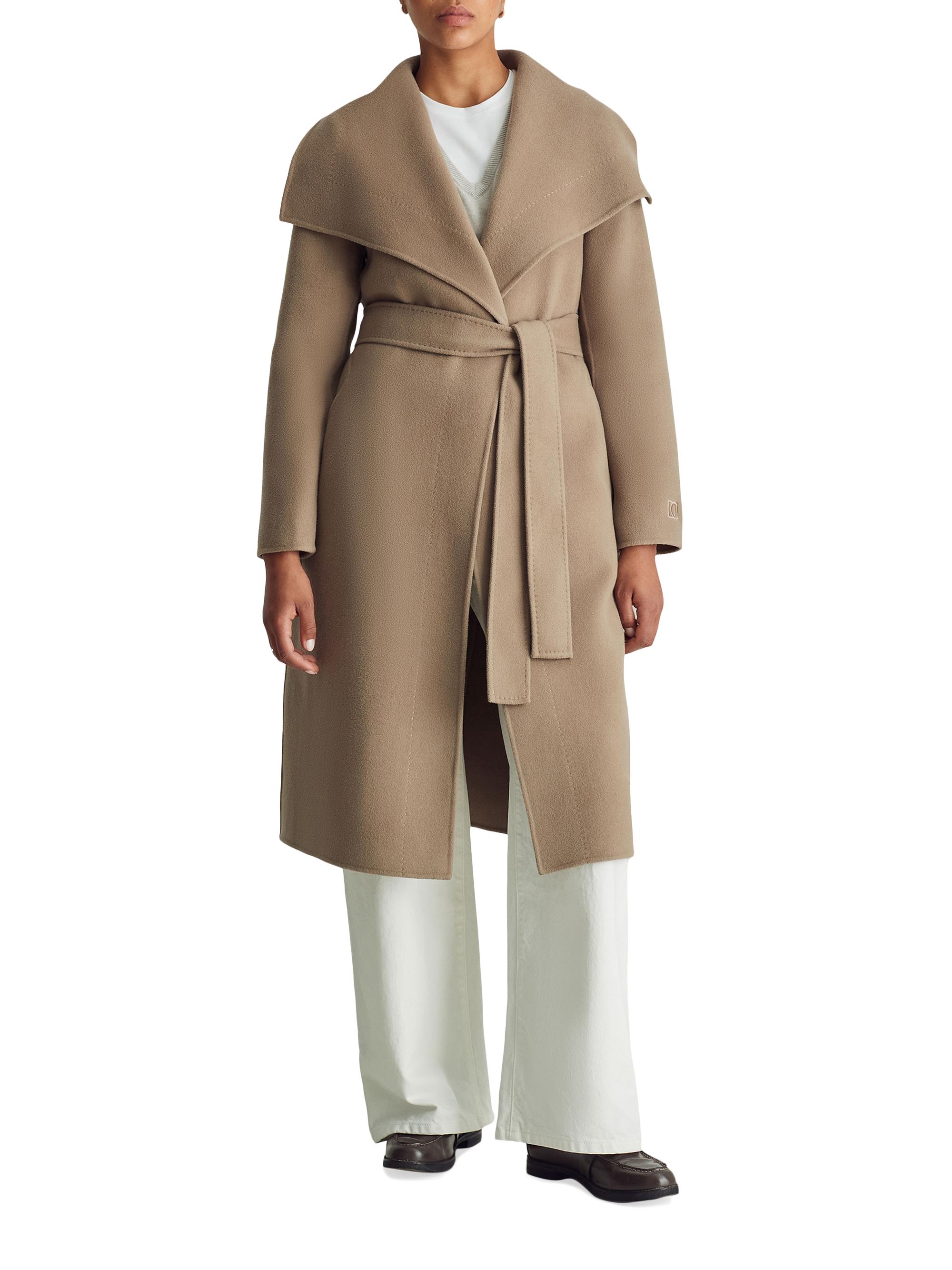 Dawn Levy Women's Gisele Wool & Cashmere Belted Coat - Hazelnut